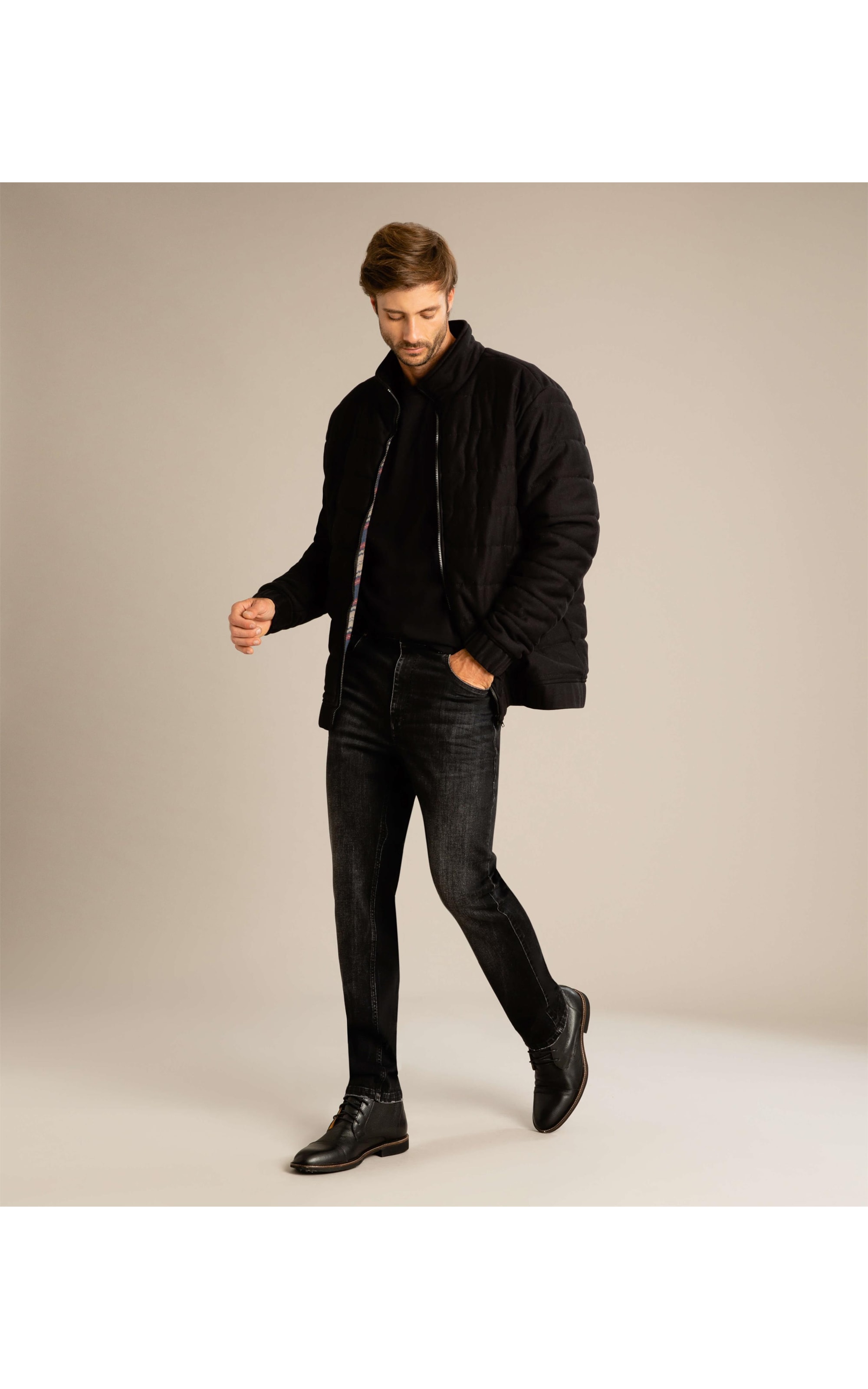 Jaqueta Winter Matelasse Preto