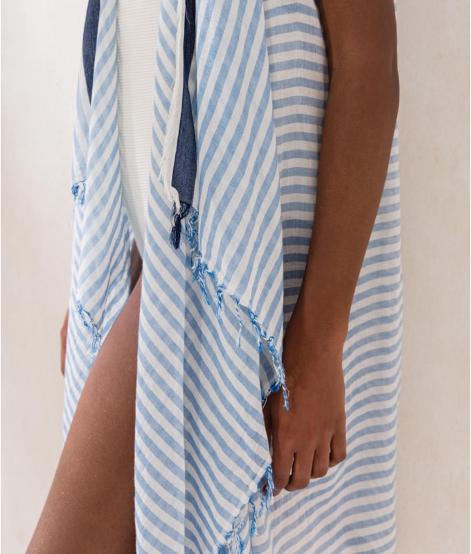 Kaftan Seicheles Azul Marinho