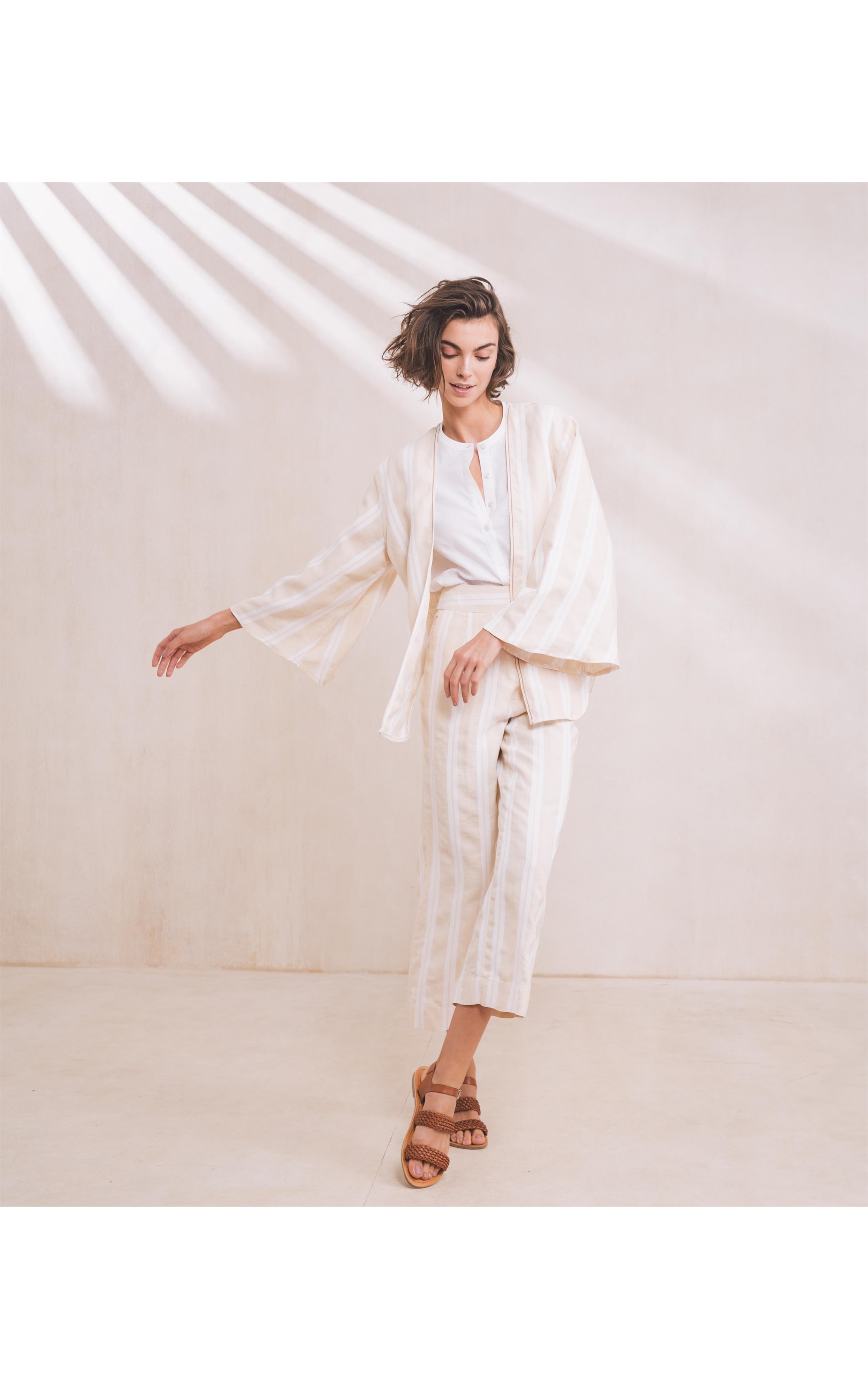 Kimono Linho Panarea Khaki
