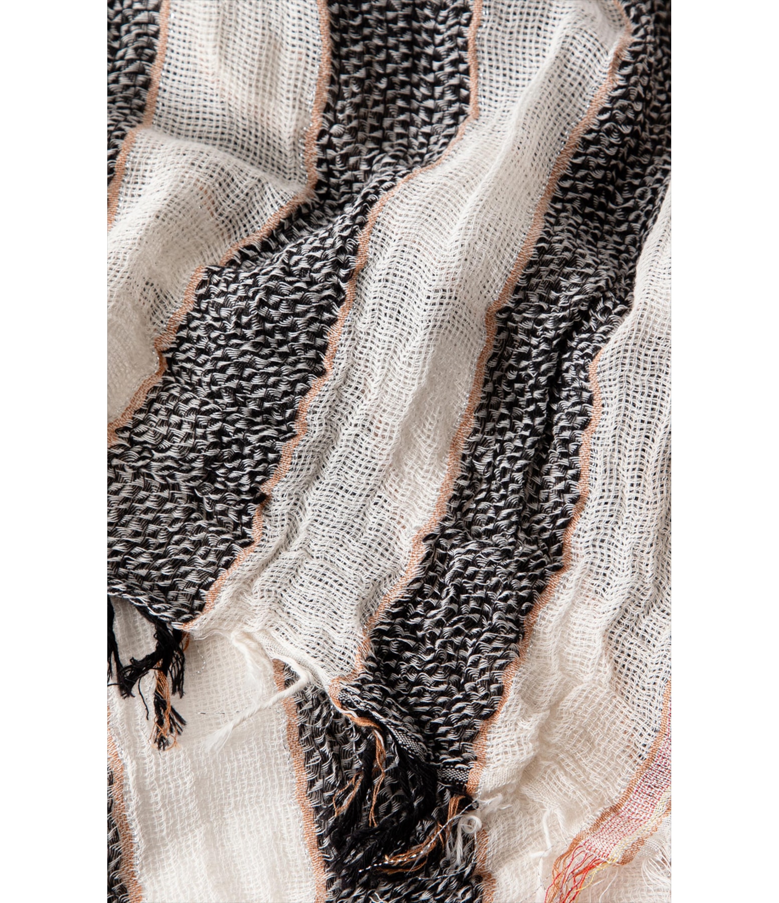 Lenço Black Stripes Preto