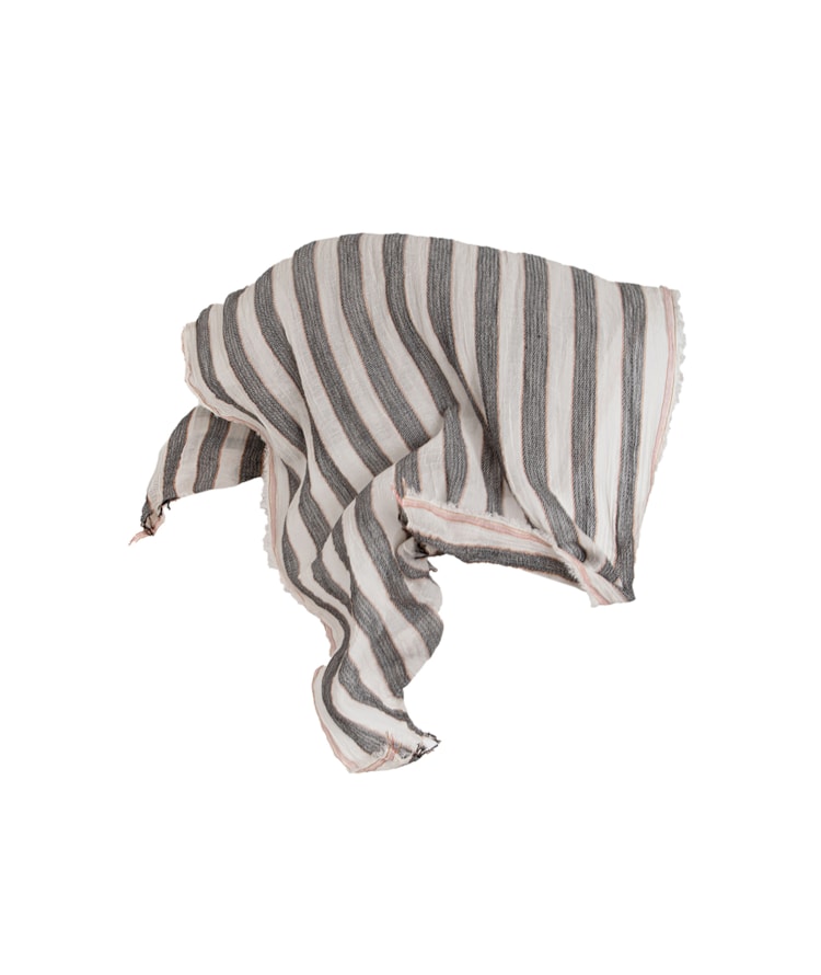 Lenço Black Stripes Preto