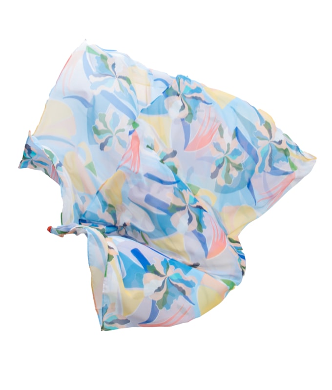  Lenço Charlote Estampado