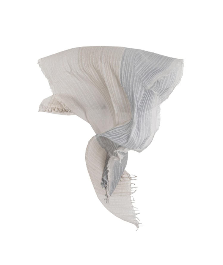 Lenço Degrade Cinza Claro