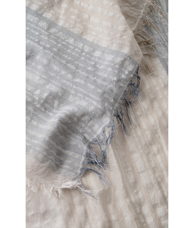 Lenço Degrade Cinza Claro