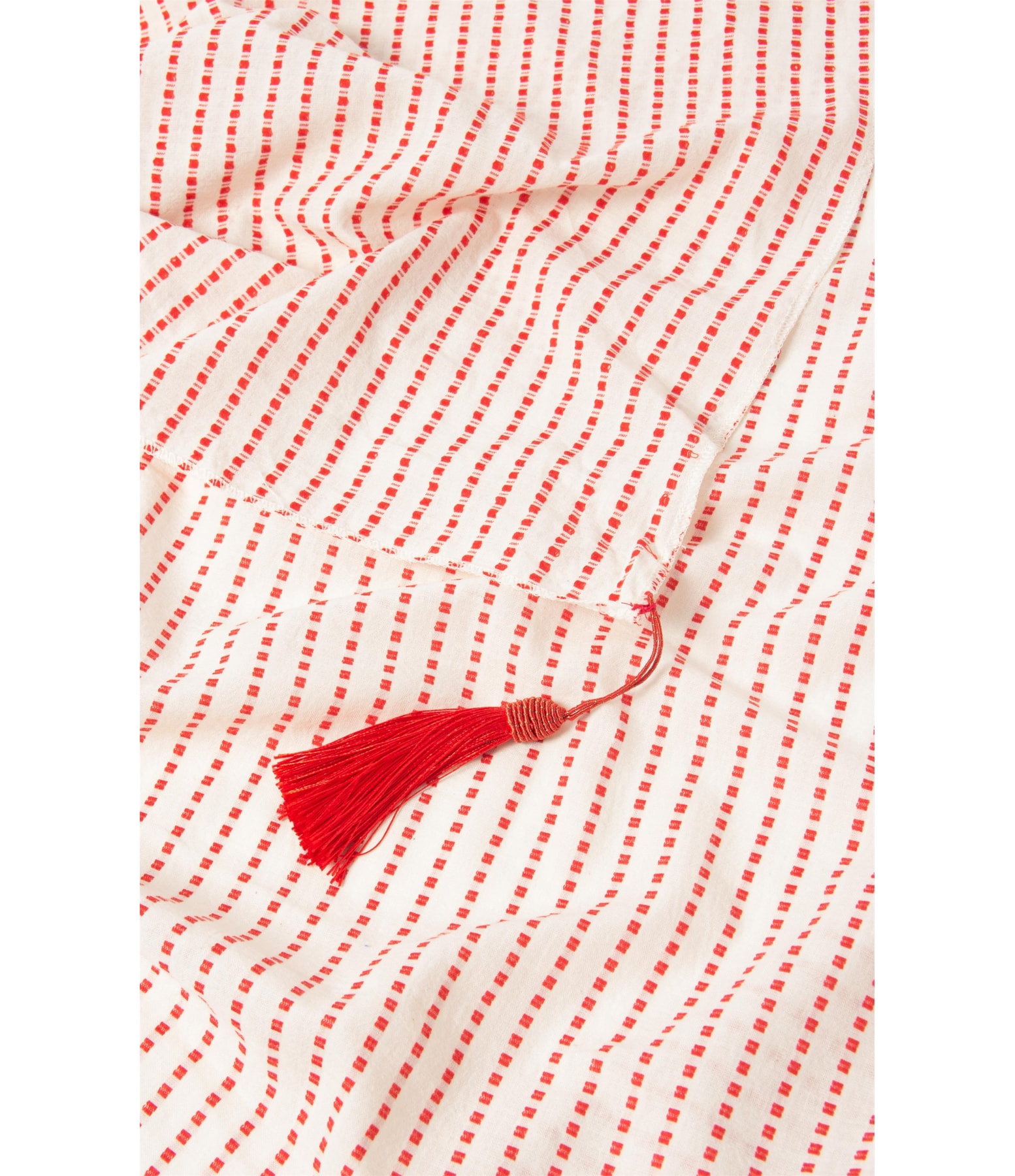 Lenço Fine Stripes Unicolor Vermelho