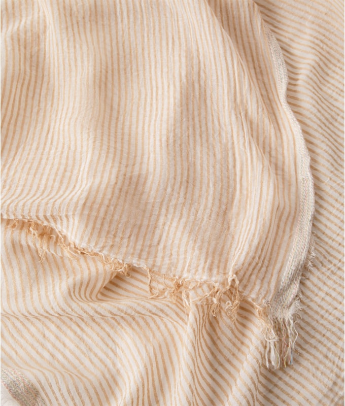 Lenço Lurex Bege
