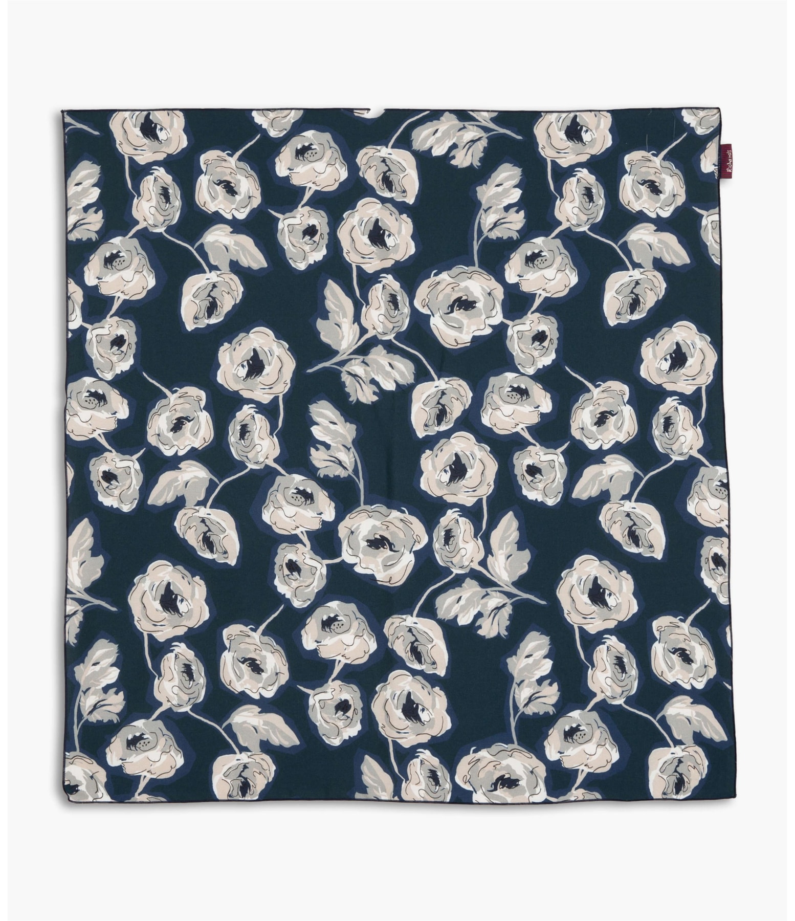 Lenco Maui Viscose Est Flores Marinho
