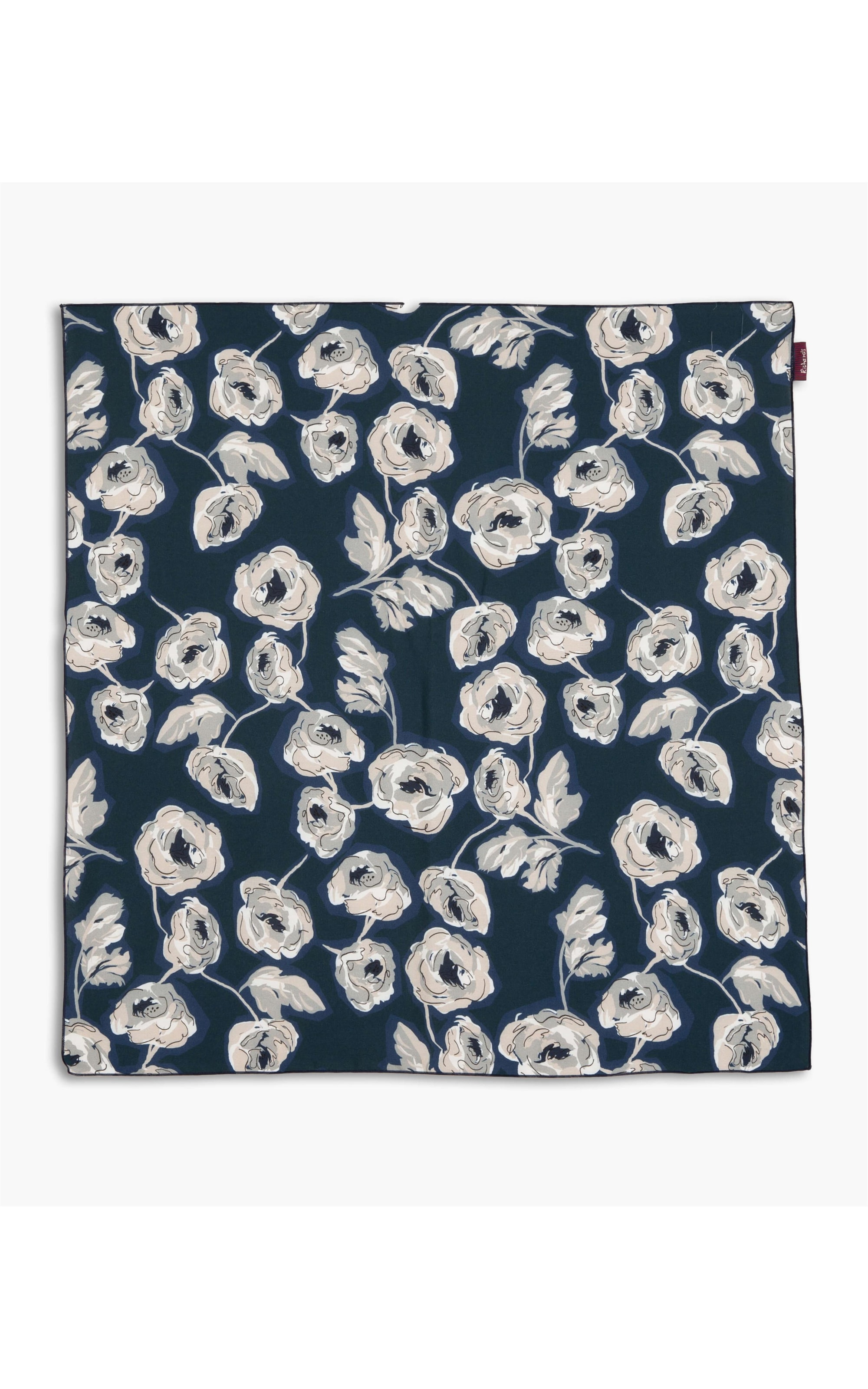 Lenco Maui Viscose Est Flores Marinho