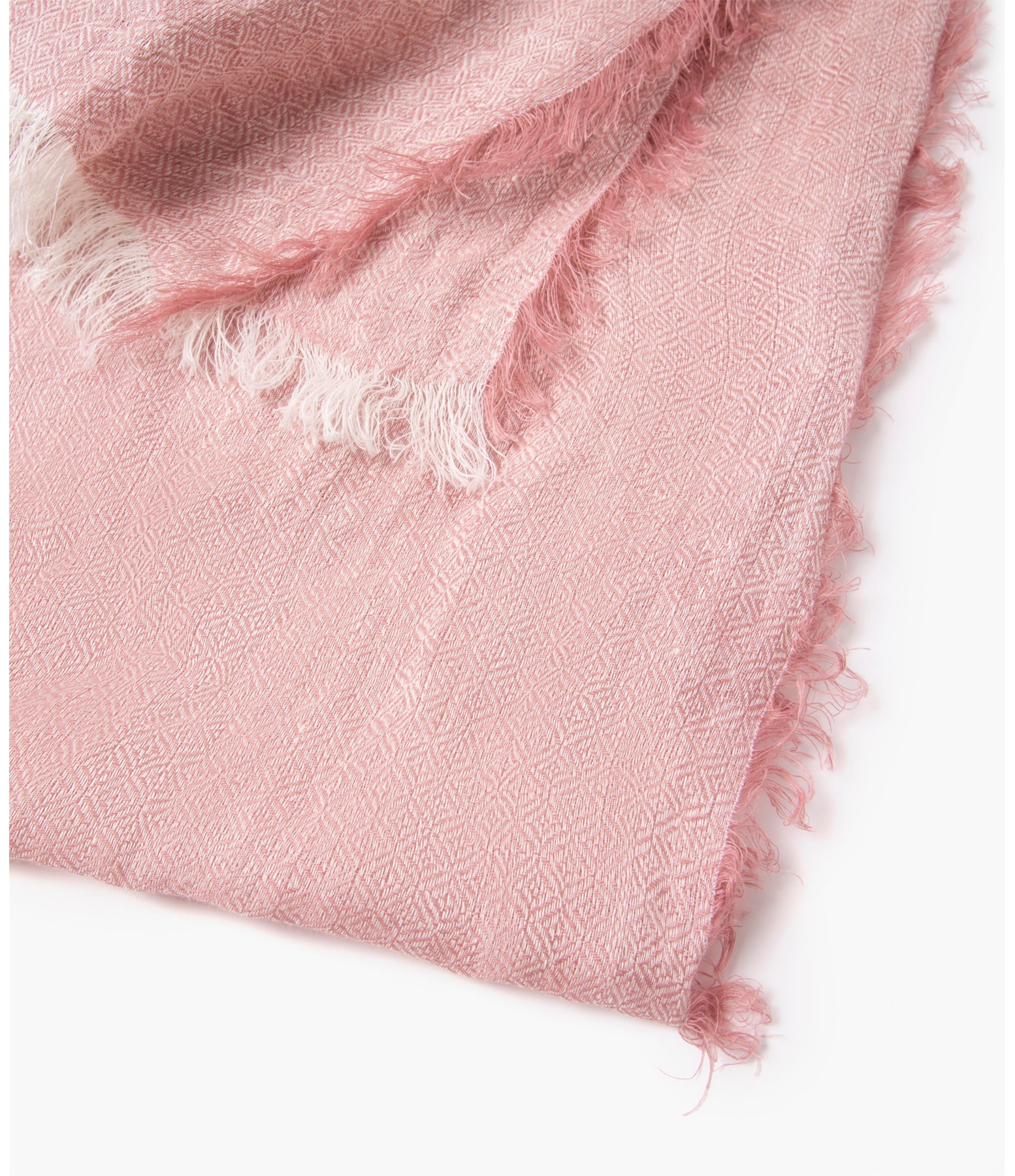Lenço  Puro Linho Cross Dyed Rosa