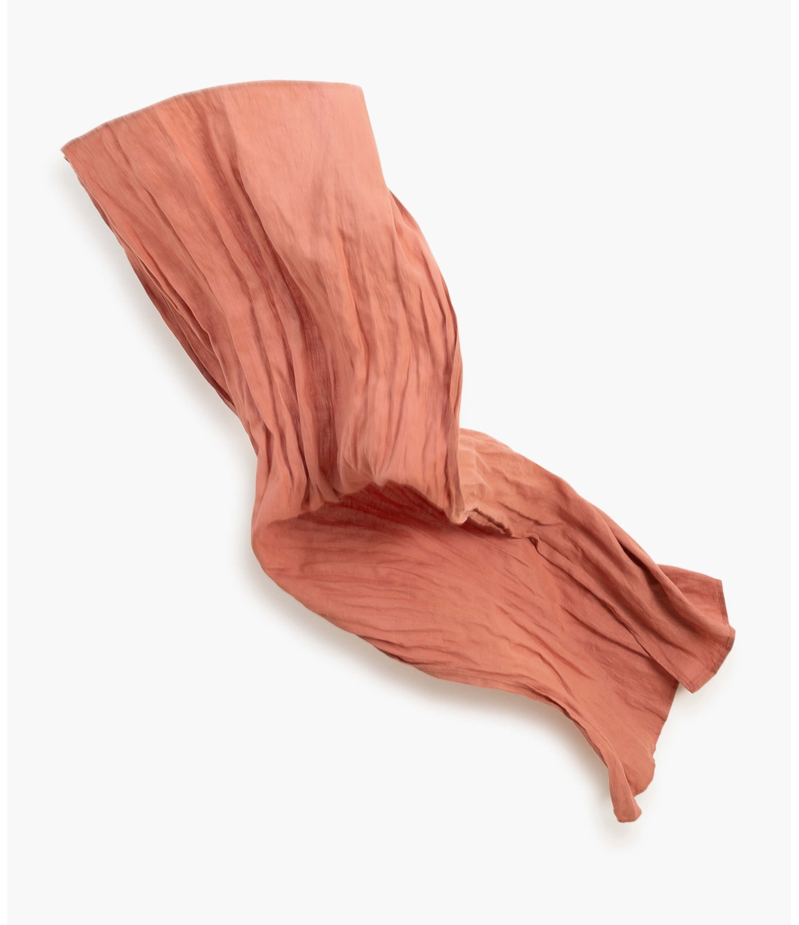 Lenço Puro Linho Garment Dye Rosa Dirty
