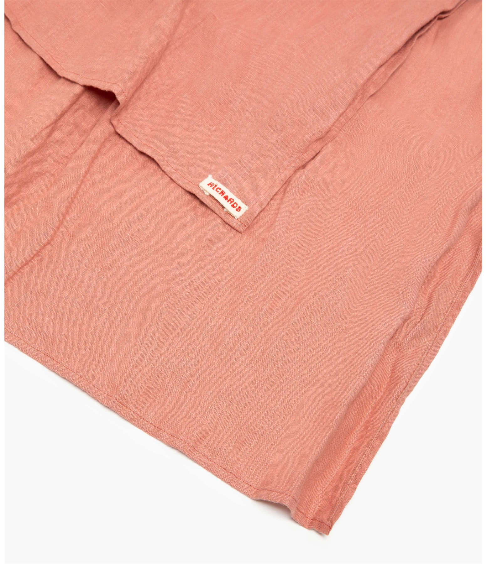 Lenço Puro Linho Garment Dye Rosa Dirty