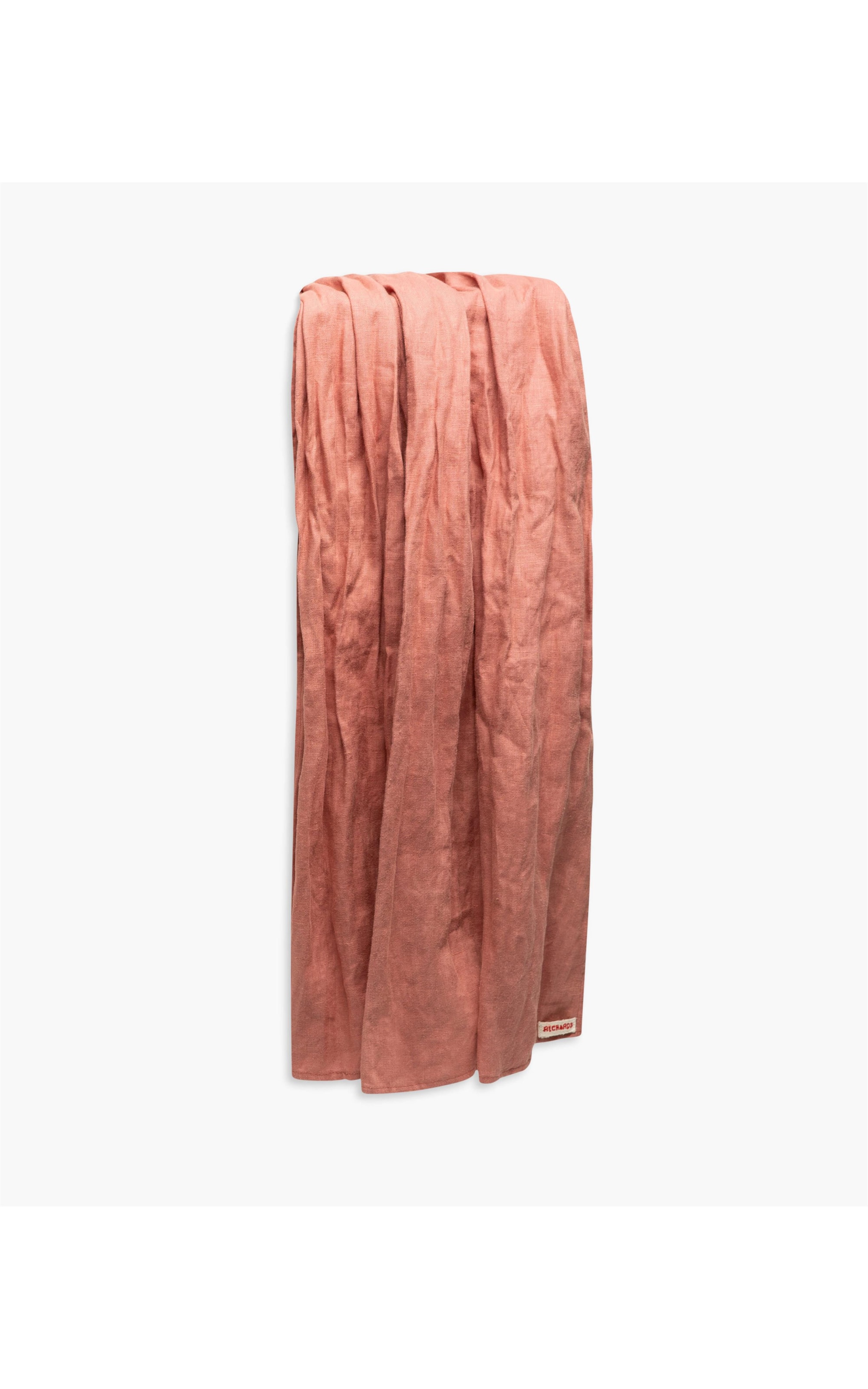 Lenço Puro Linho Garment Dye Rosa Dirty