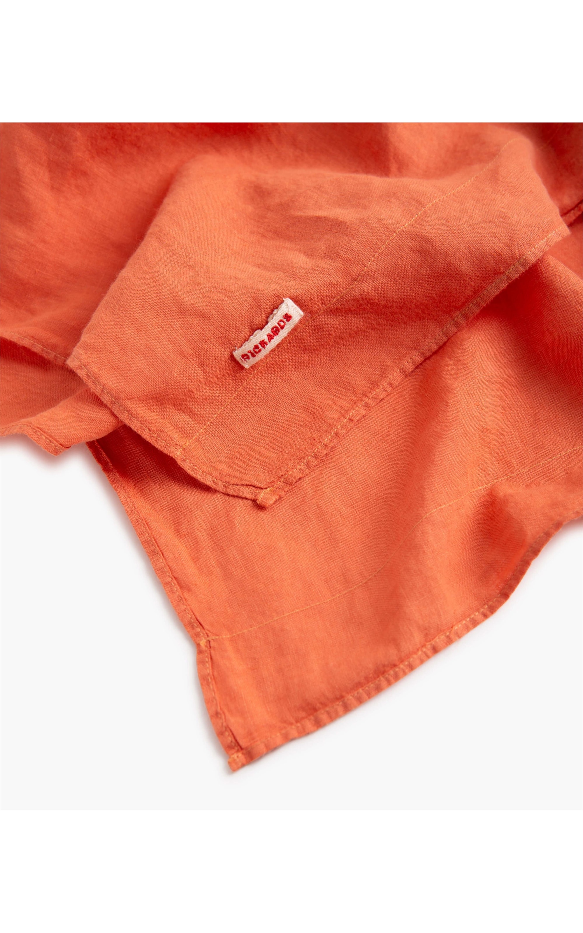Lenço Puro Linho Garment Dye Salmao