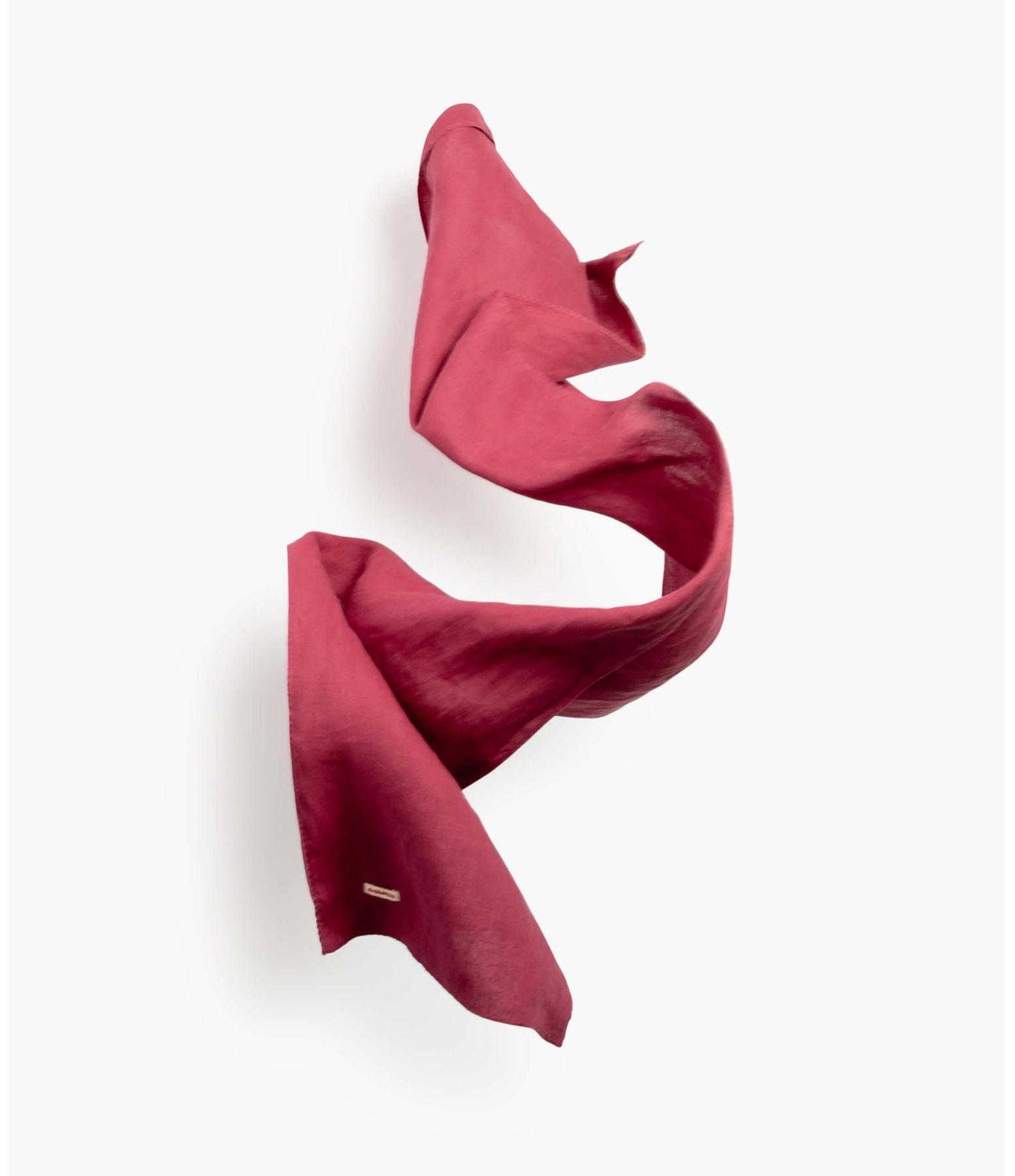 Lenço Puro Linho Garment Dye Vinho