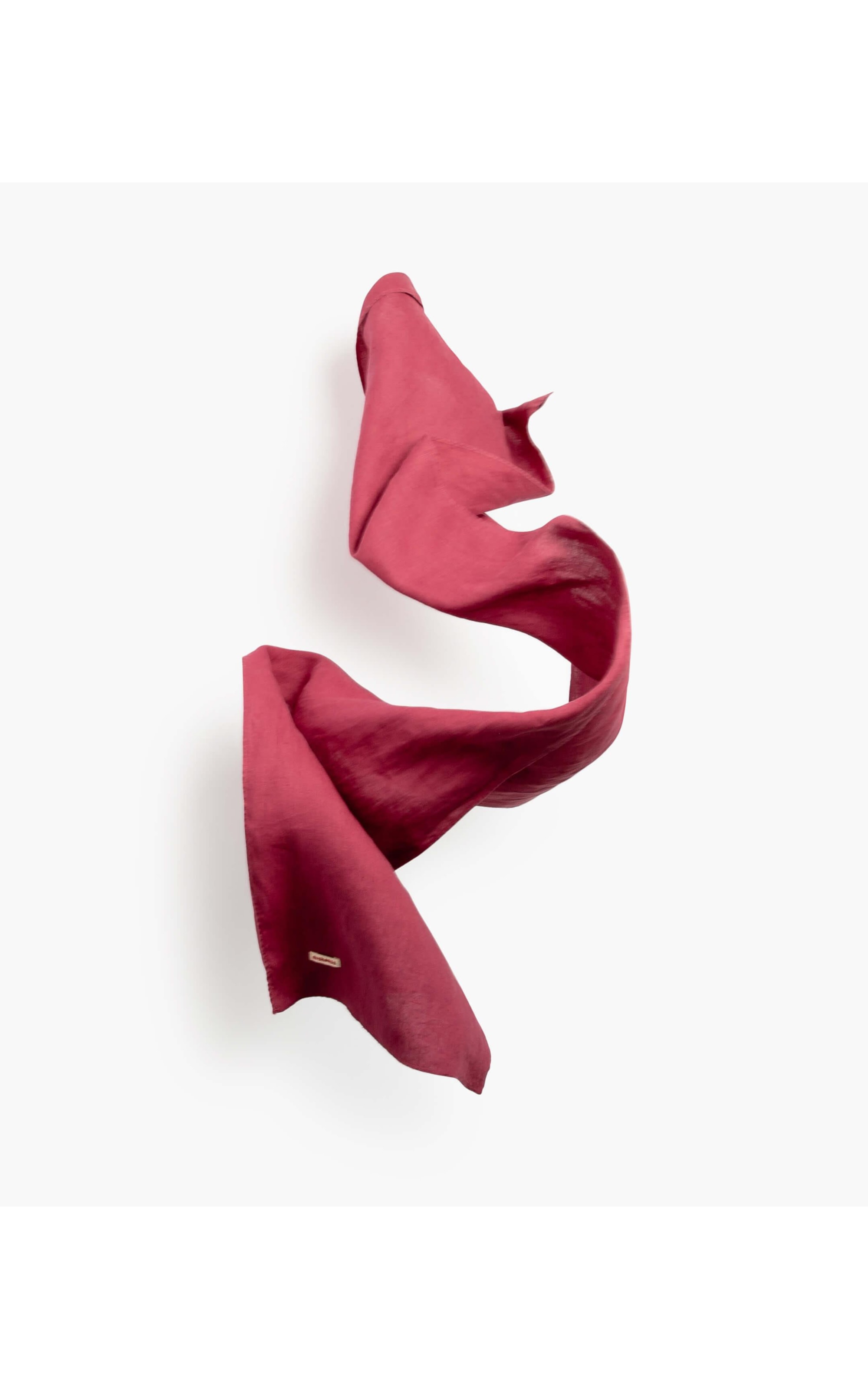 Lenço Puro Linho Garment Dye Vinho