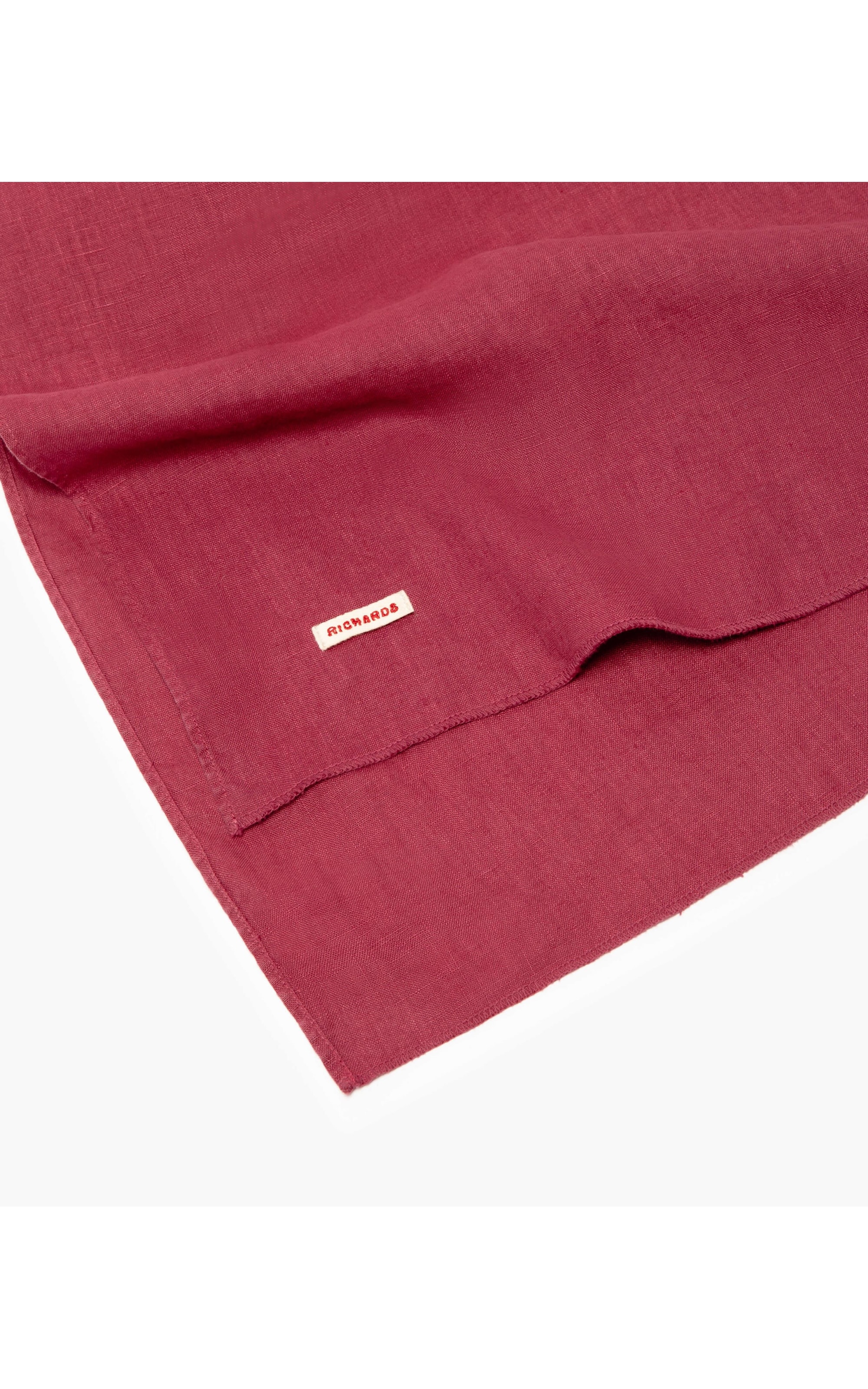 Lenço Puro Linho Garment Dye Vinho