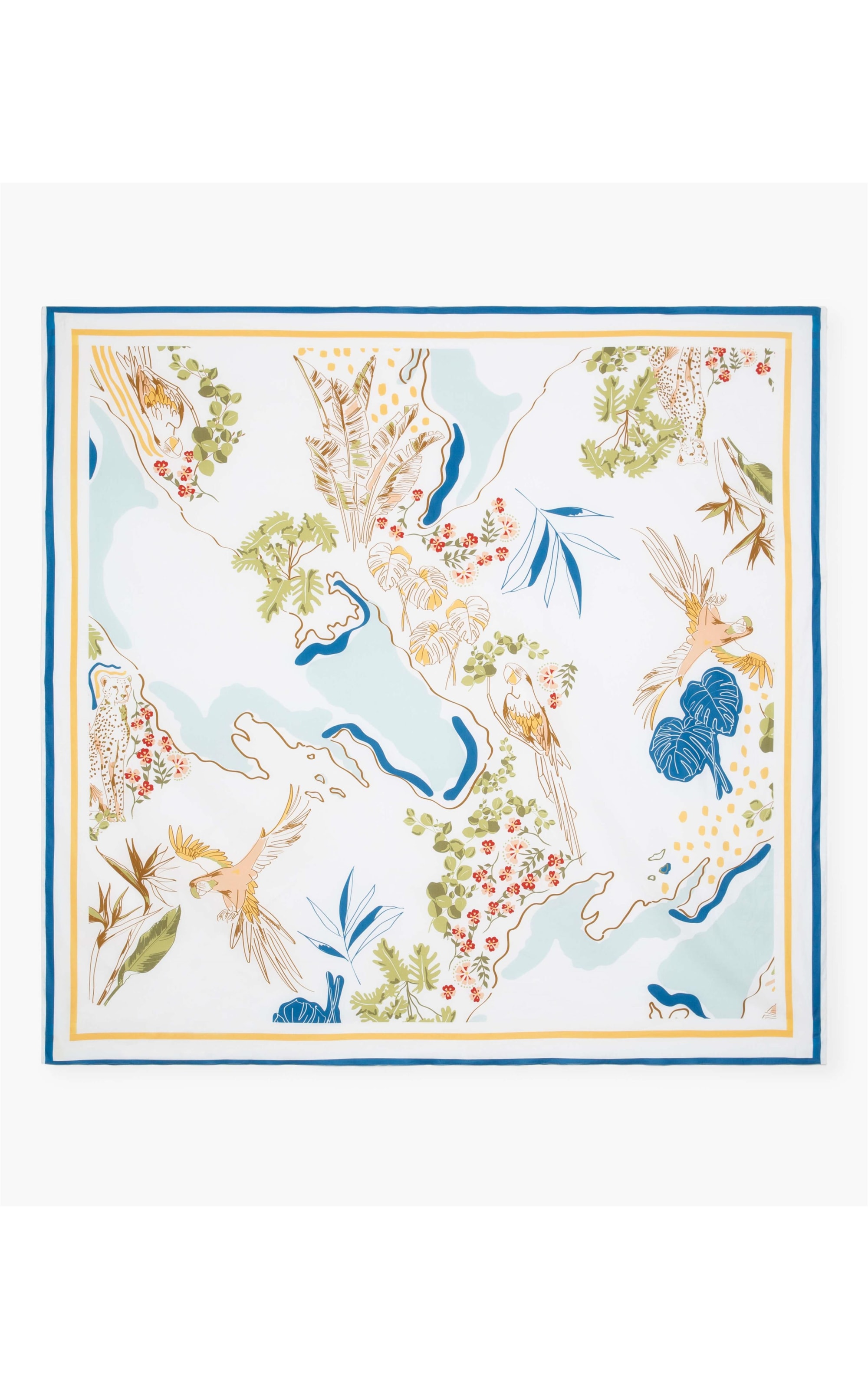 Lenco Tropical Mapa Branco
