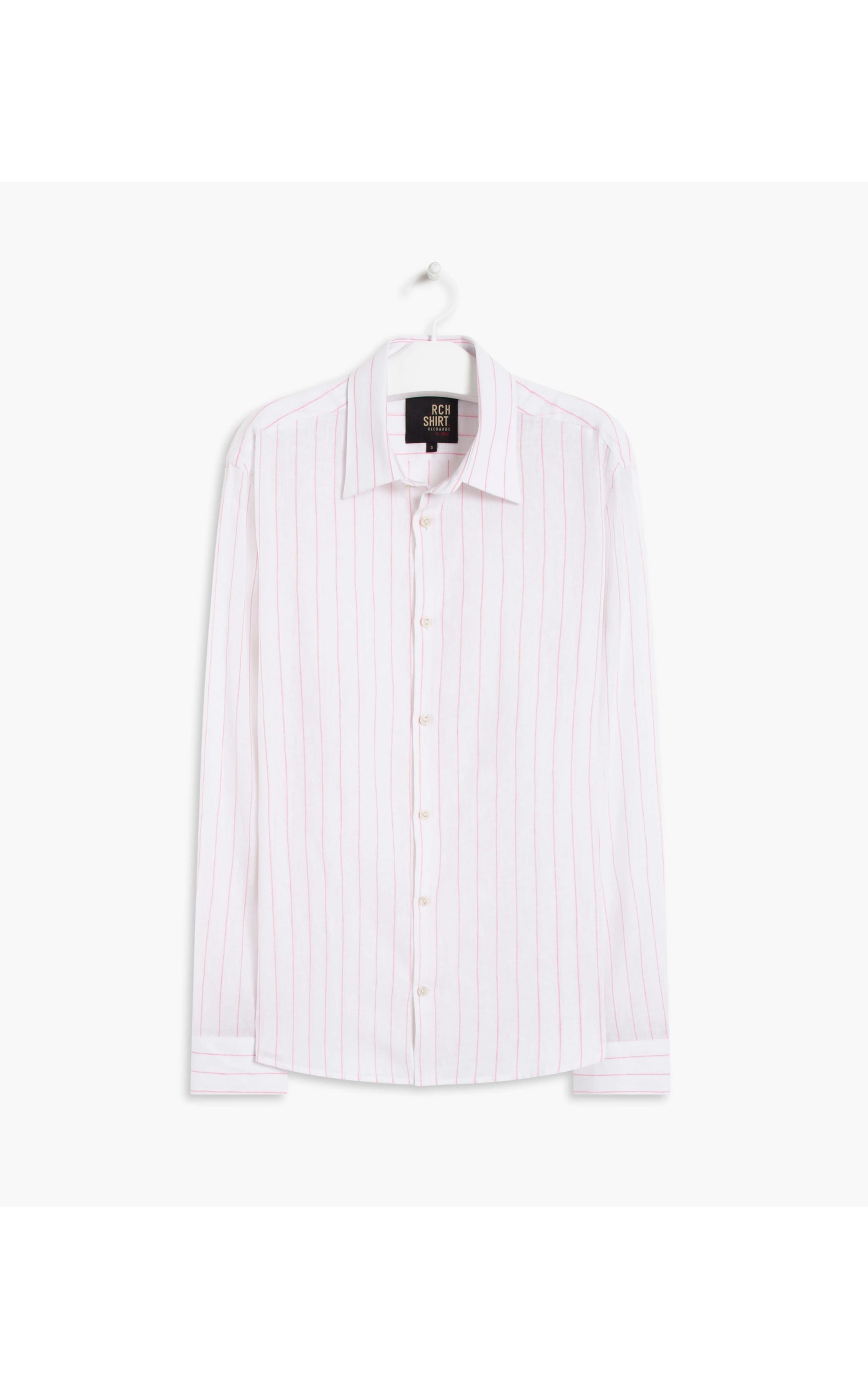 Long Sleeve Linho   Yuri Striped Shirt Laranja