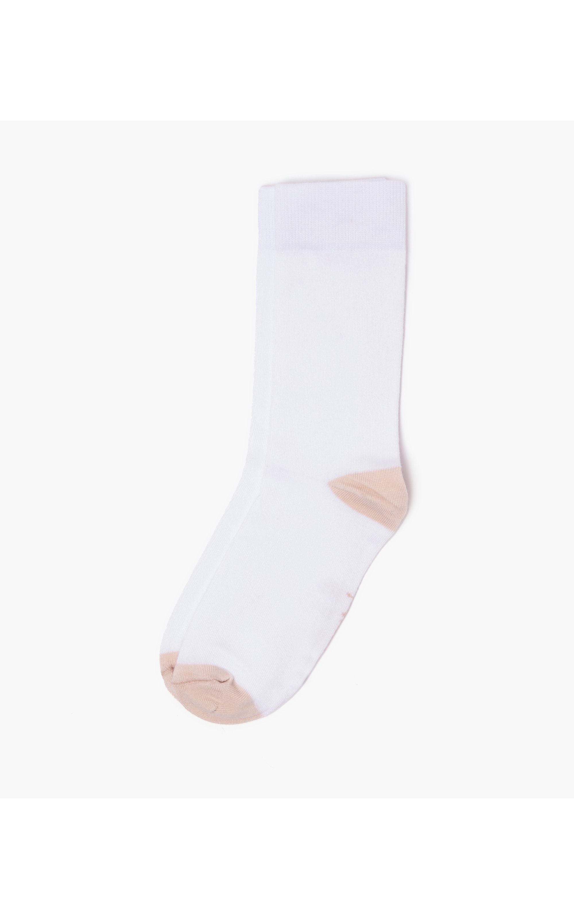 Meia Basic Bicolor Areia