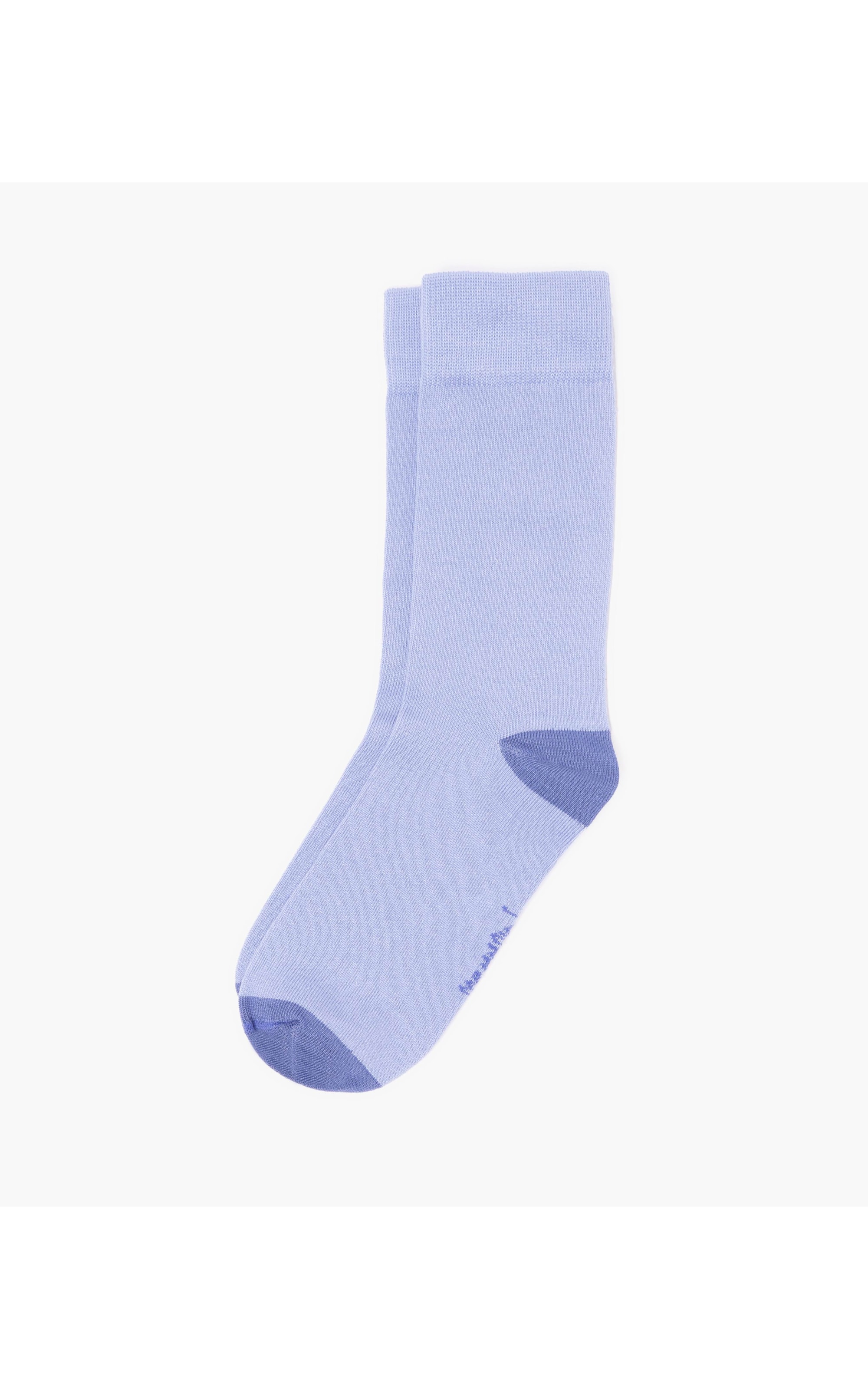 Meia Basic Bicolor Azul Seco