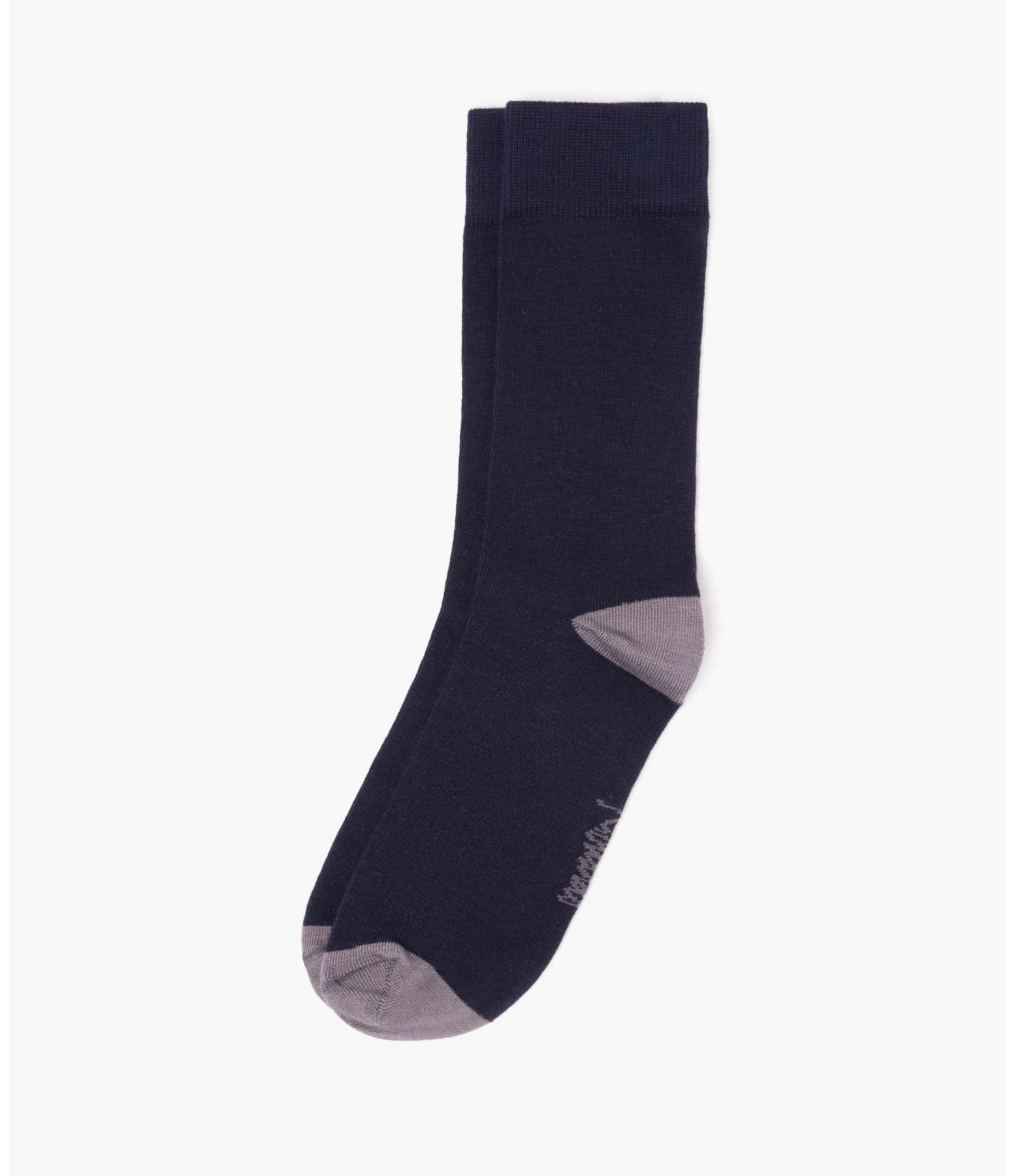 Meia Basic Bicolor Cinza Medio