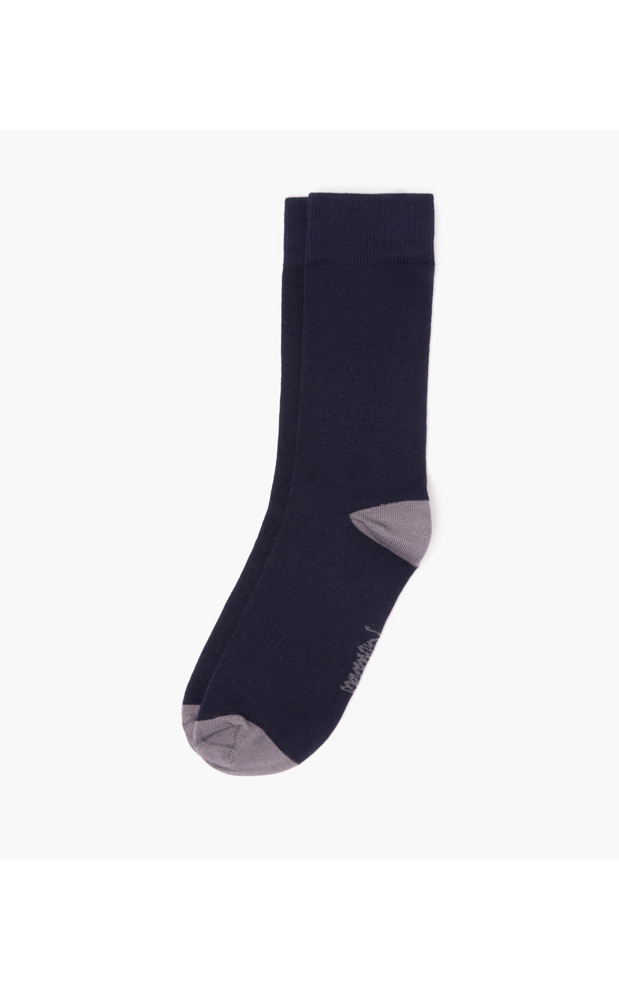 Meia Basic Bicolor Cinza Medio