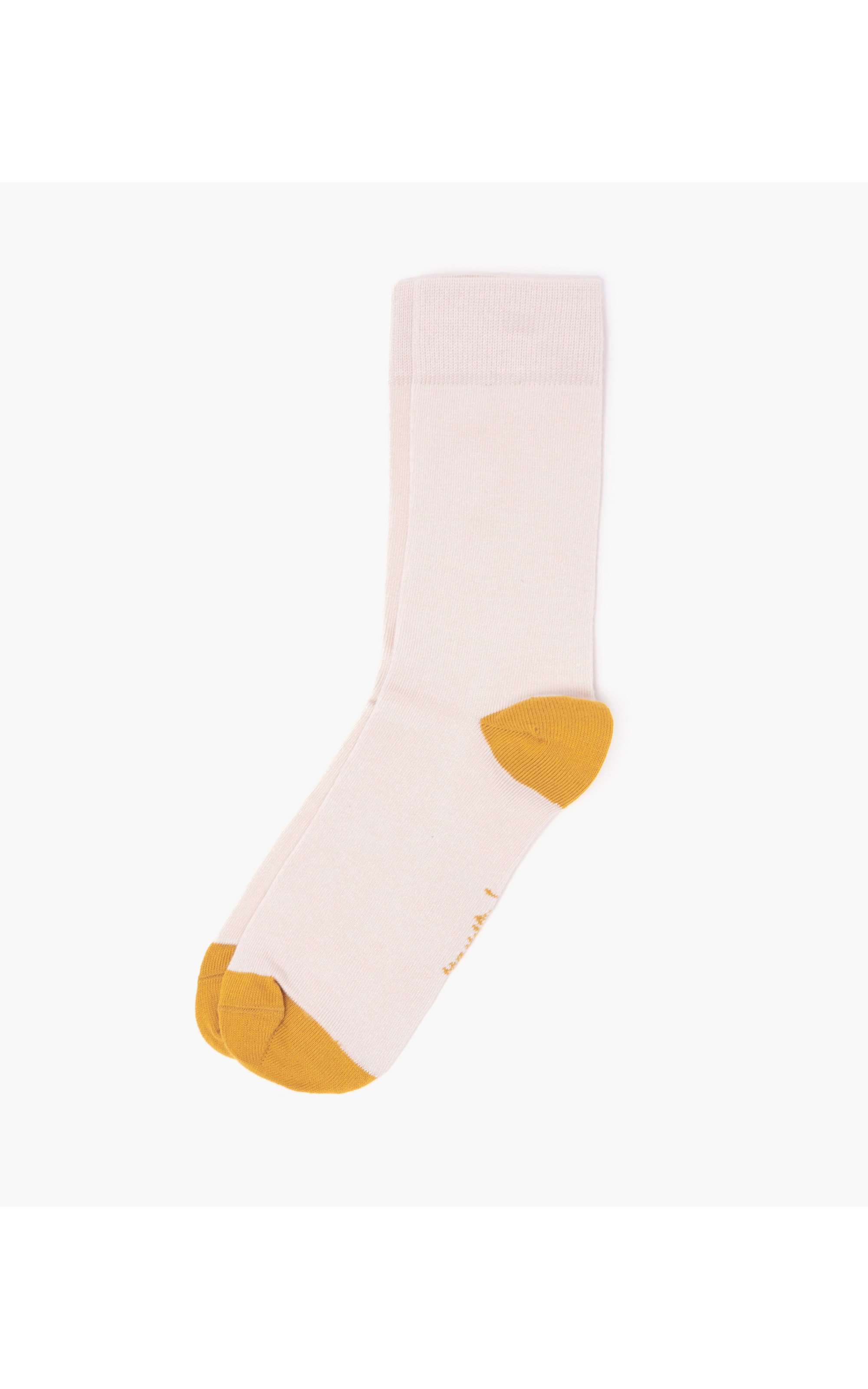Meia Basic Bicolor Mostarda