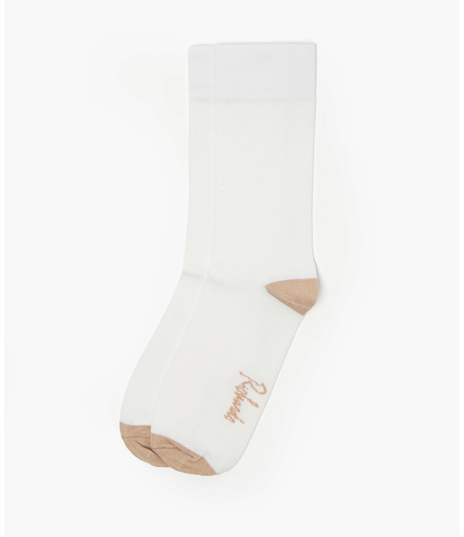 Meia Basic Bicolor Off White