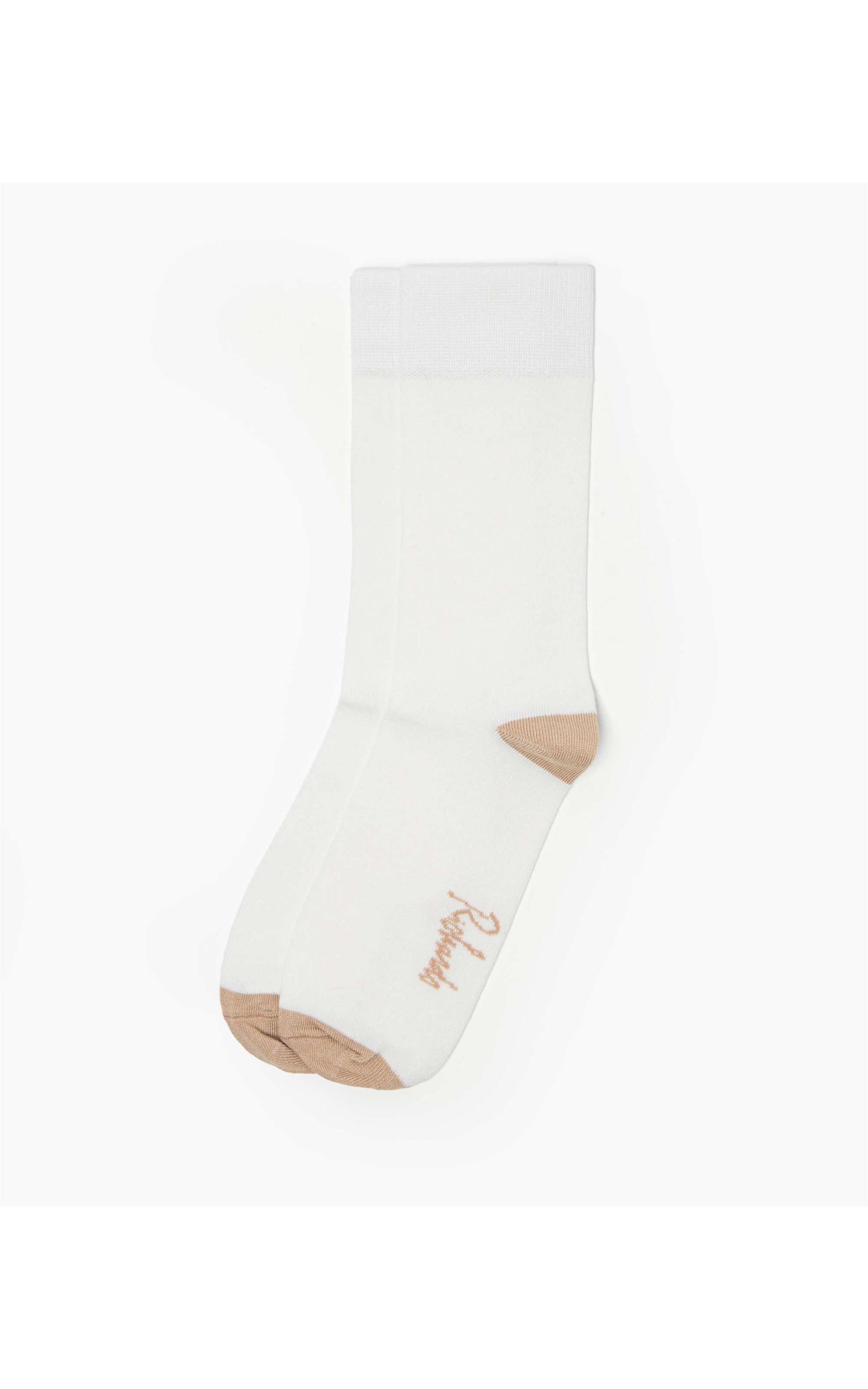 Meia Basic Bicolor Off White