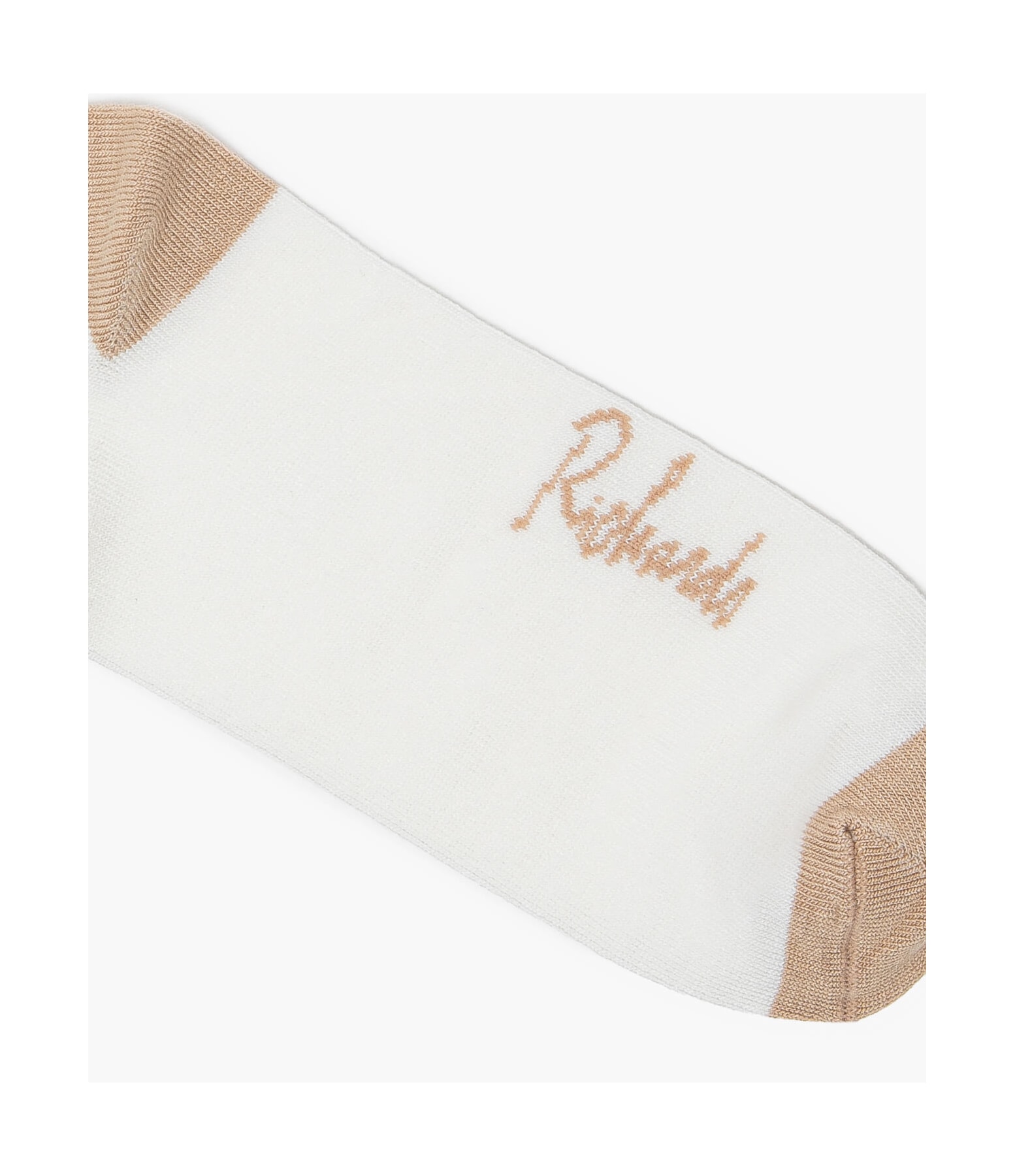 Meia Basic Bicolor Off White
