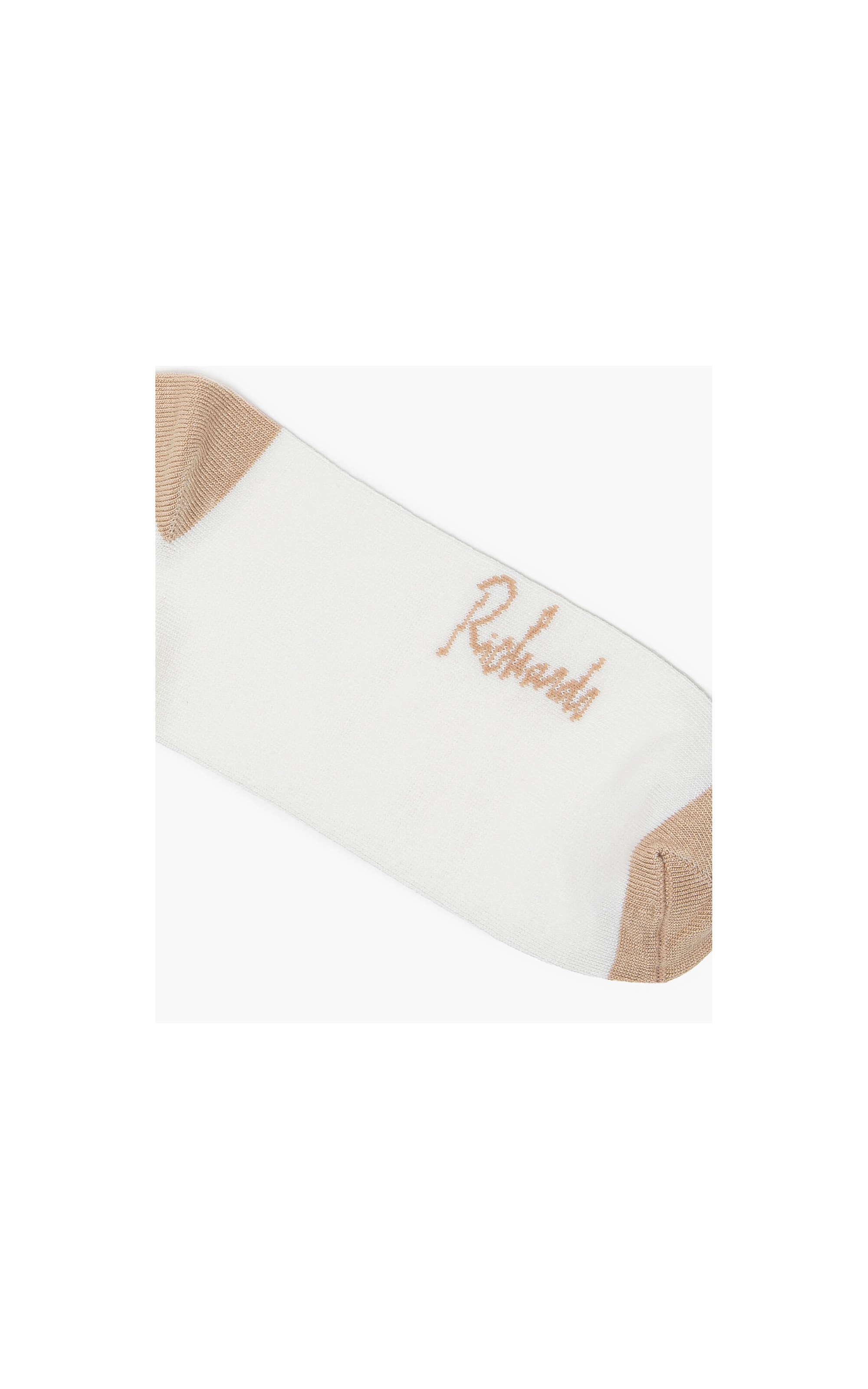 Meia Basic Bicolor Off White