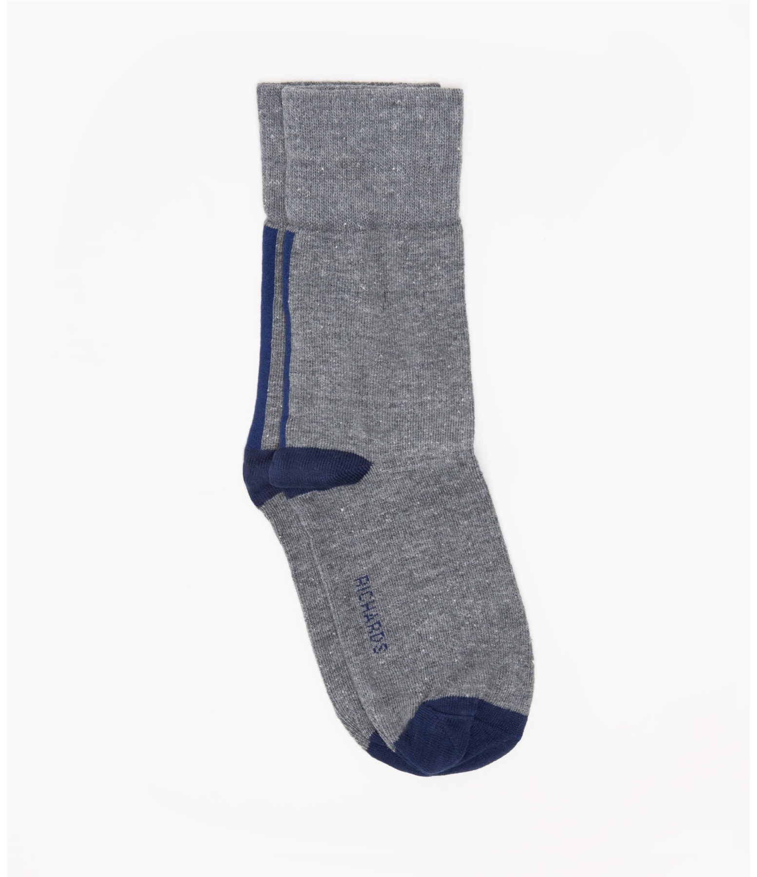 Meia Basic Richards Chumbo Mescla