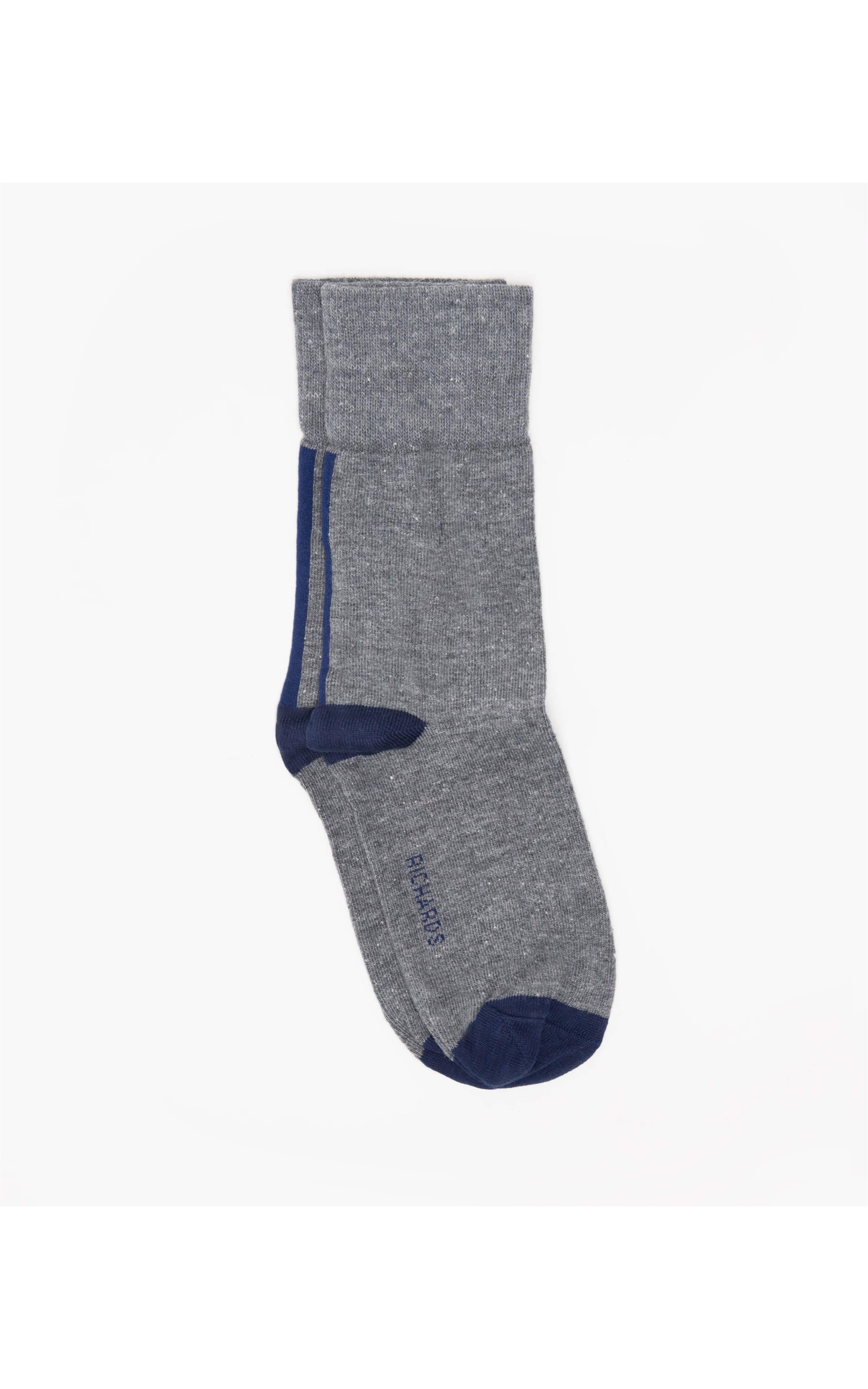 Meia Basic Richards Chumbo Mescla