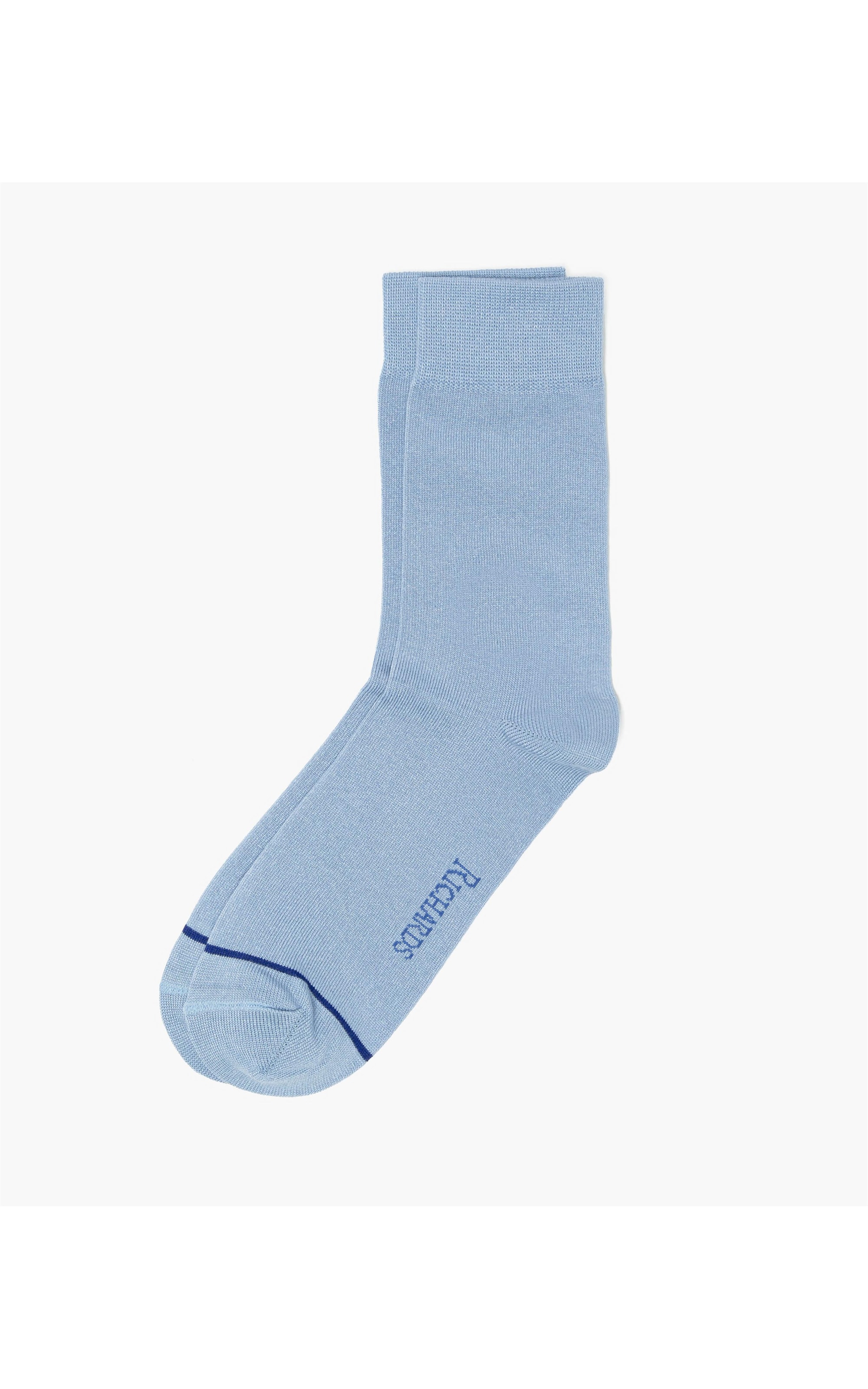 Meia Basic Stripe Azul Claro