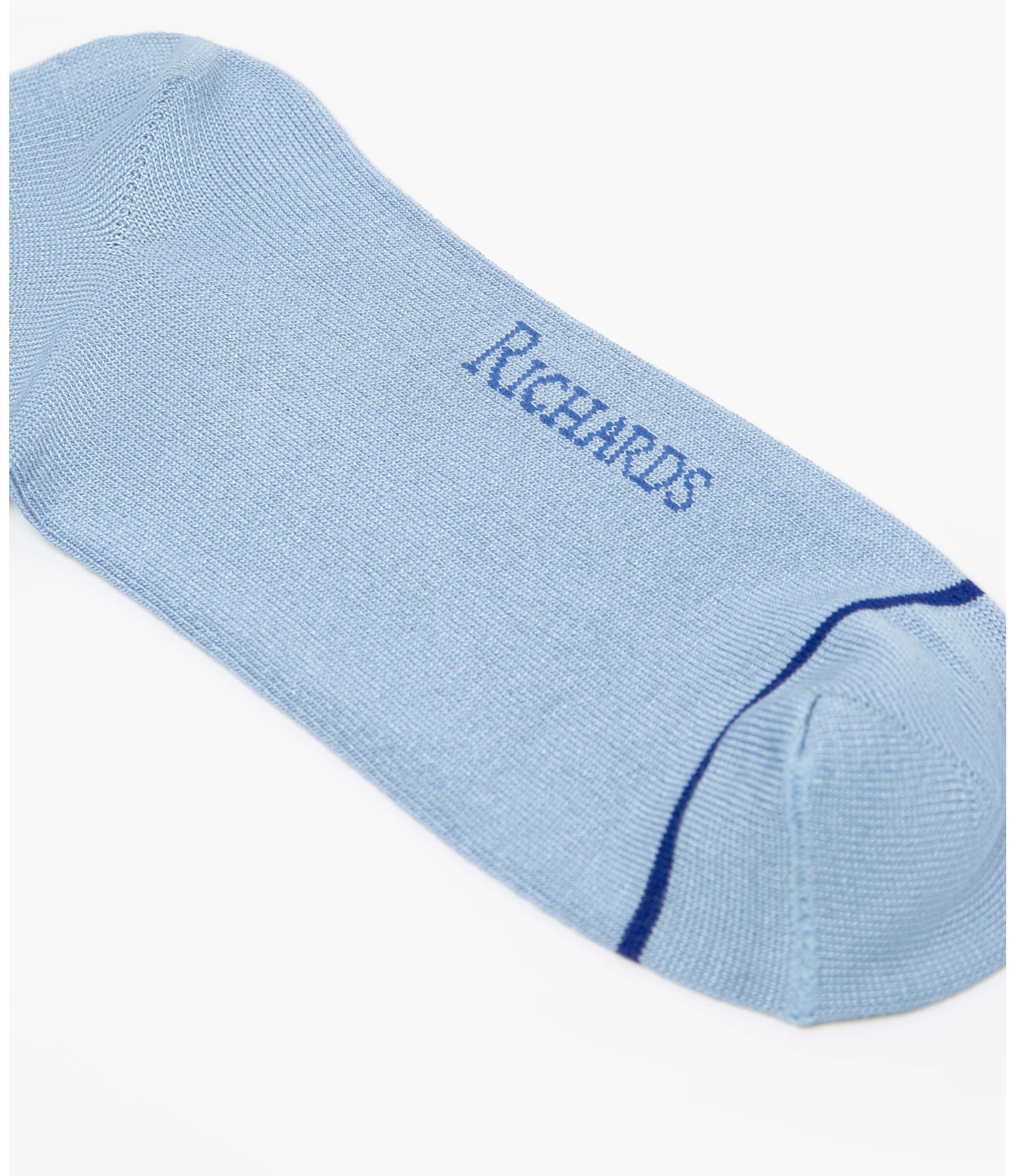 Meia Basic Stripe Azul Claro
