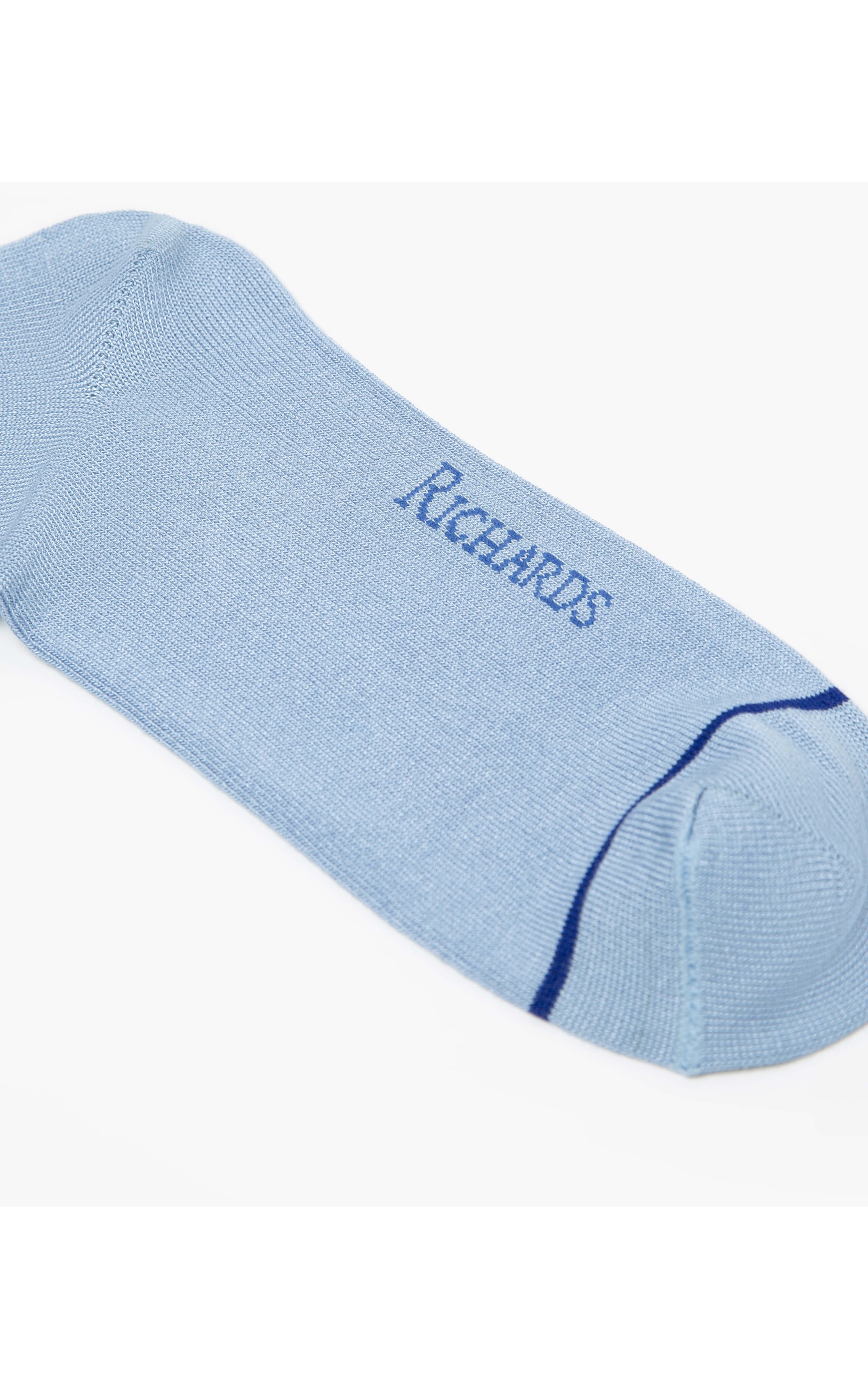 Meia Basic Stripe Azul Claro