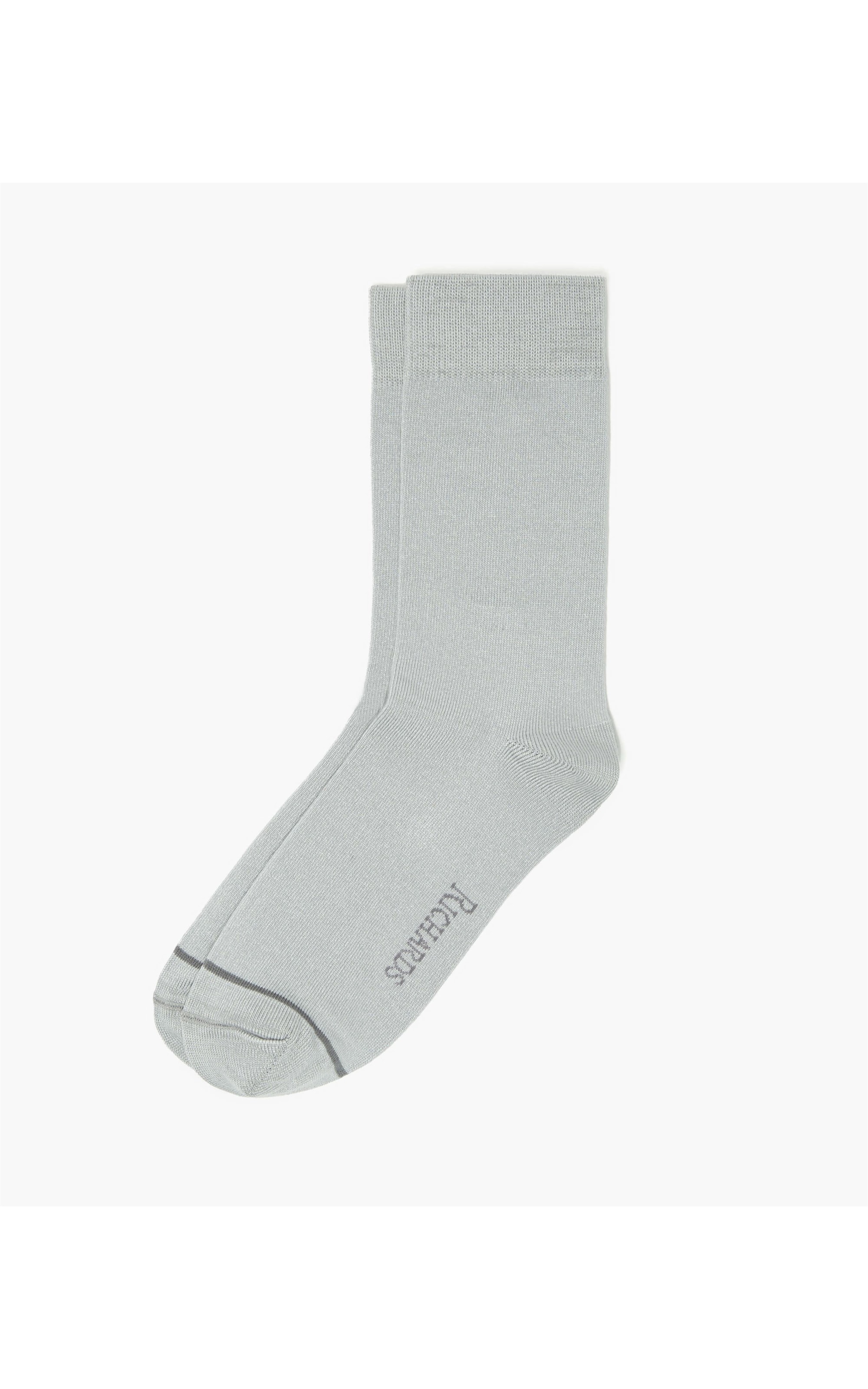 Meia Basic Stripe Cinza Claro