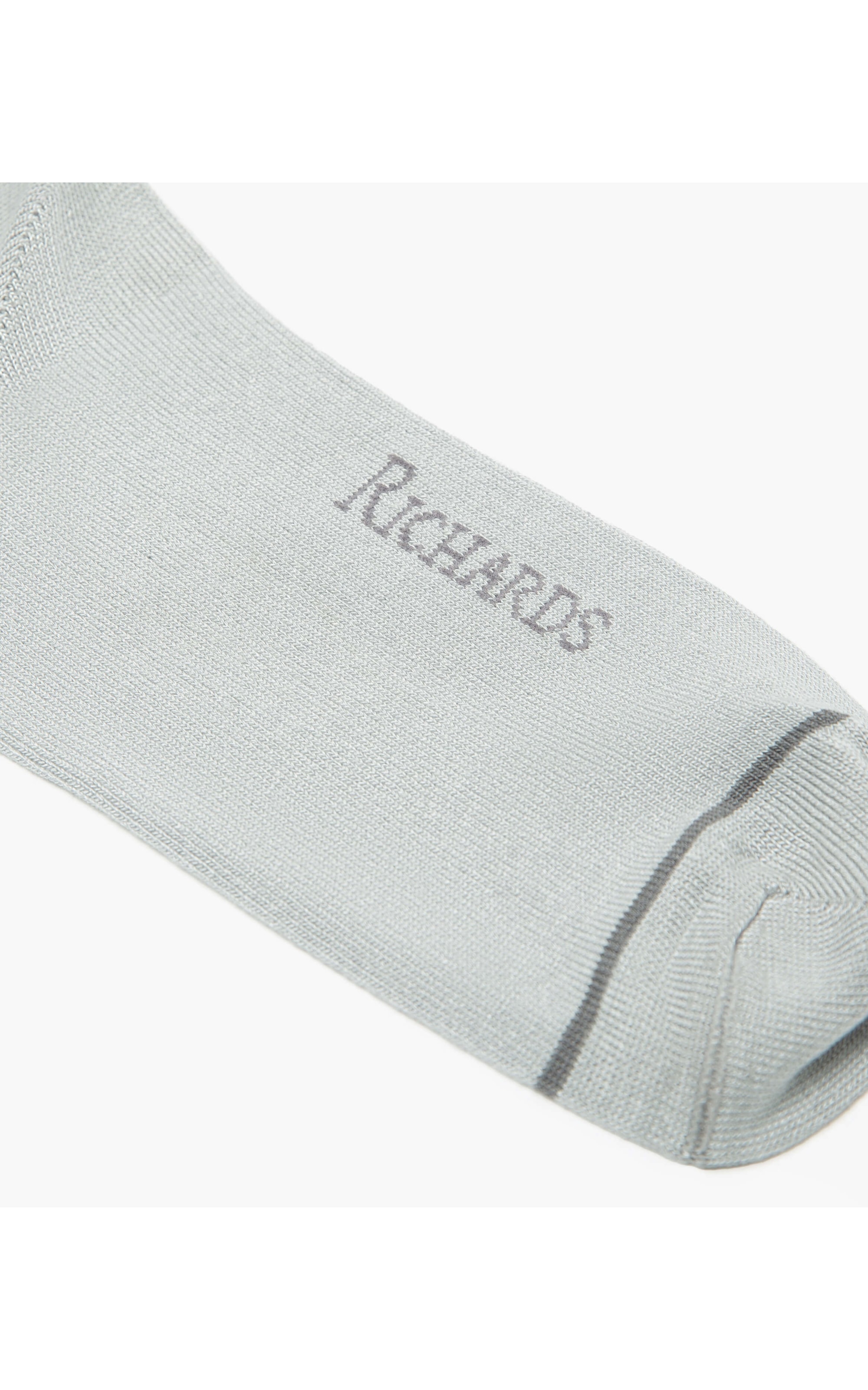 Meia Basic Stripe Cinza Claro