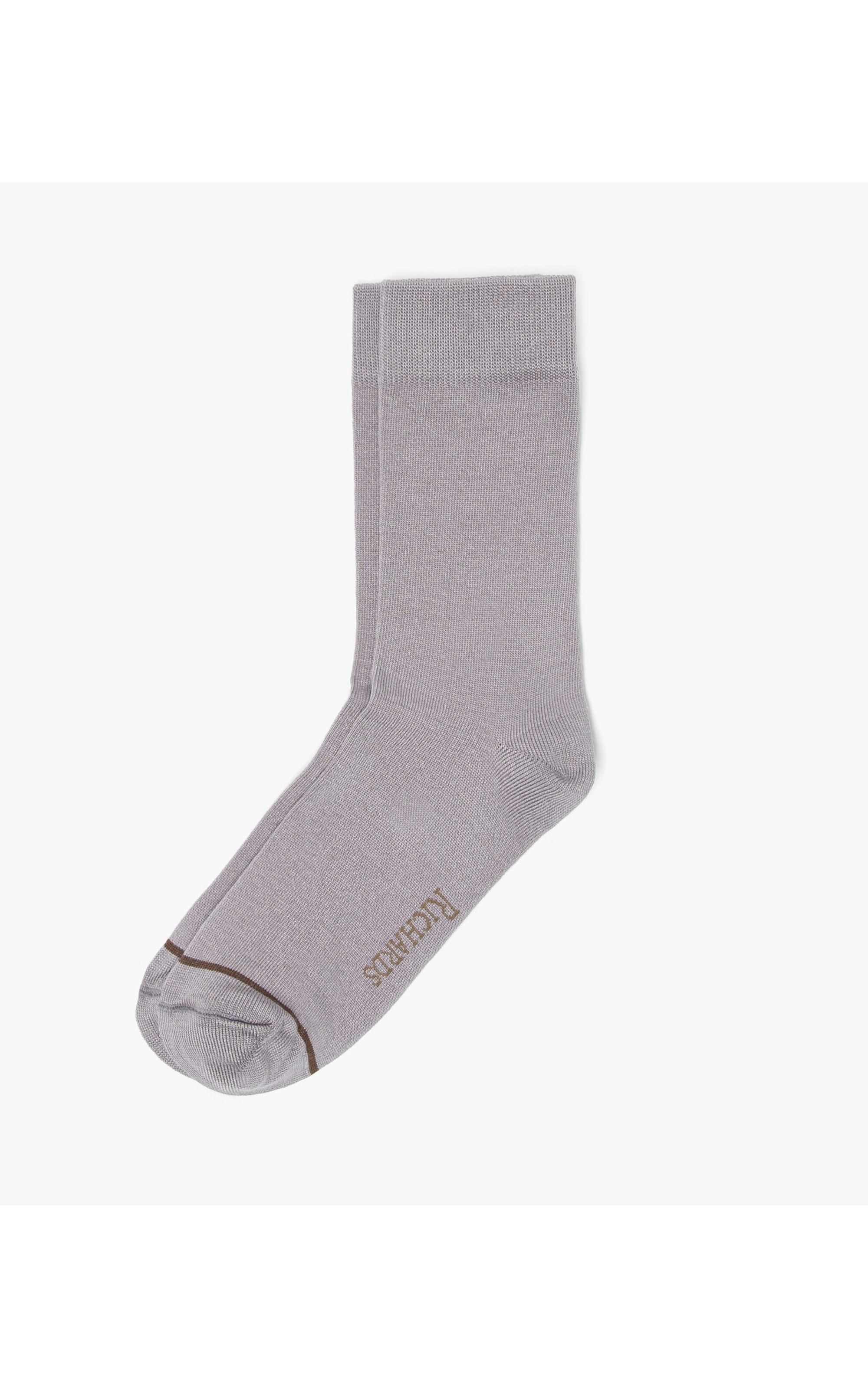 Meia Basic Stripe Cinza Medio
