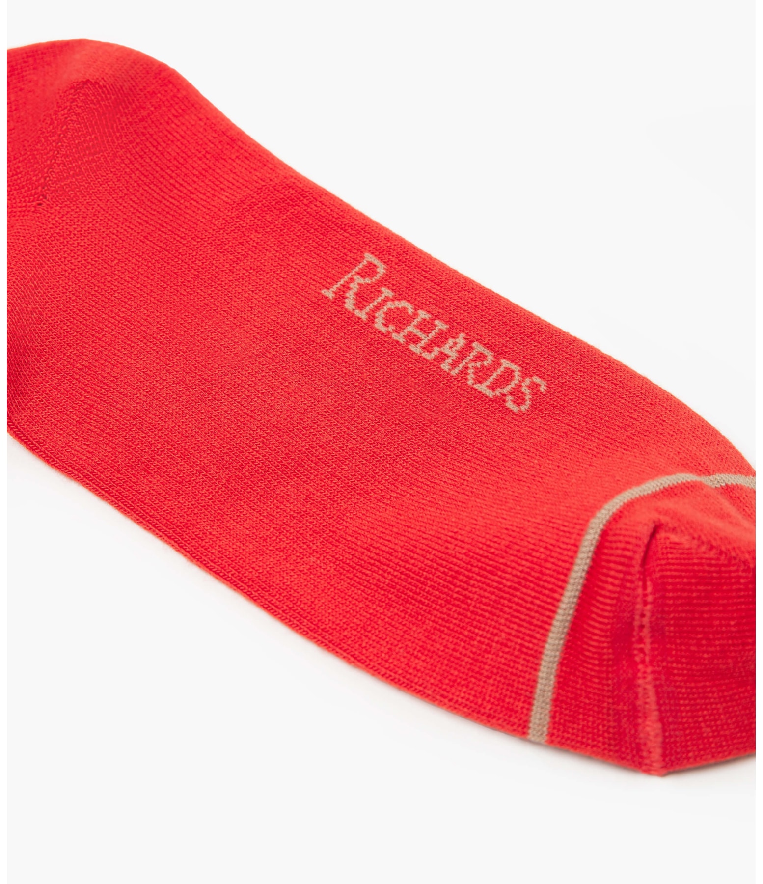 Meia Basic Stripe Vermelho Vivo