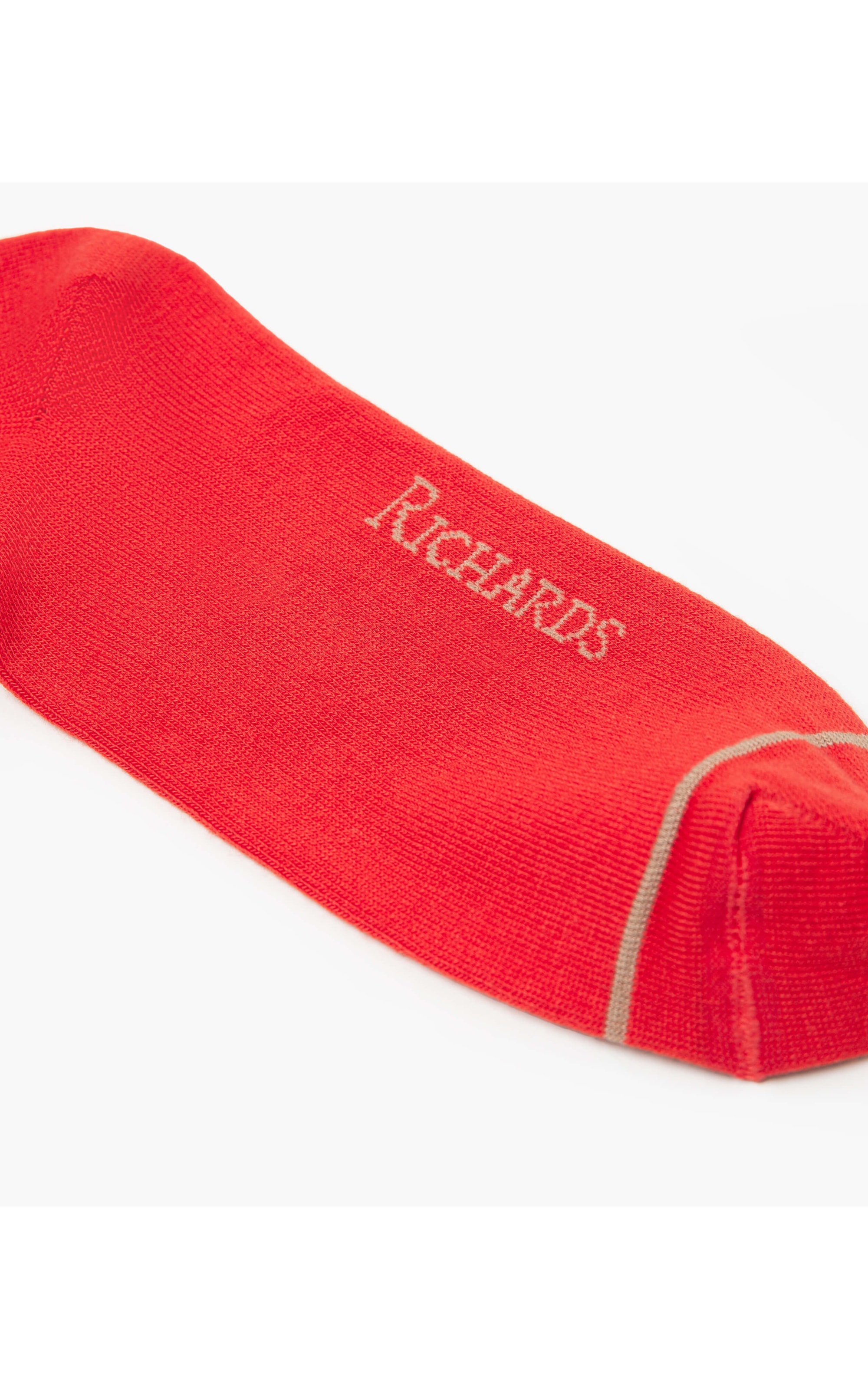 Meia Basic Stripe Vermelho Vivo