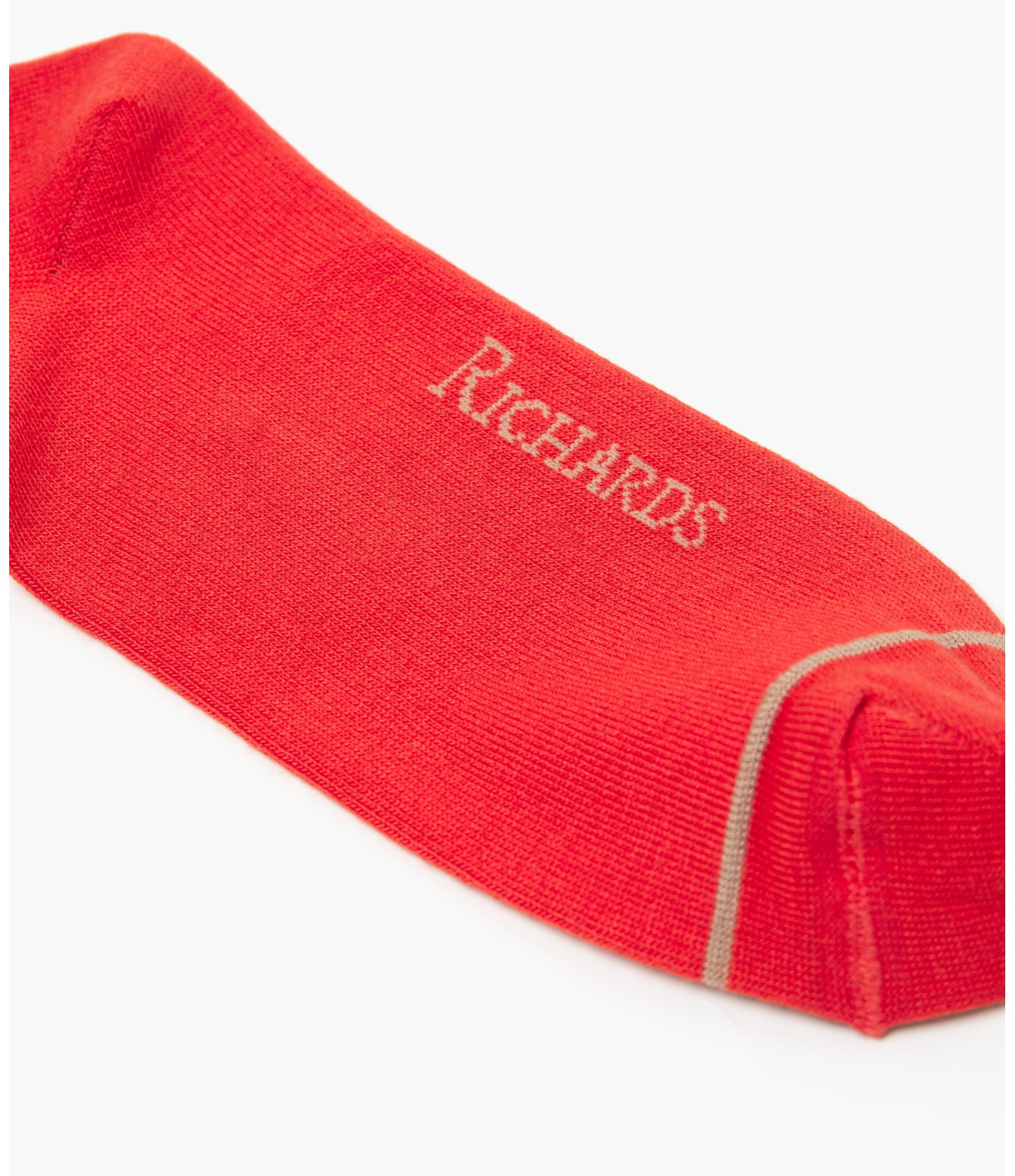 Meia Basic Stripe Vermelho Vivo