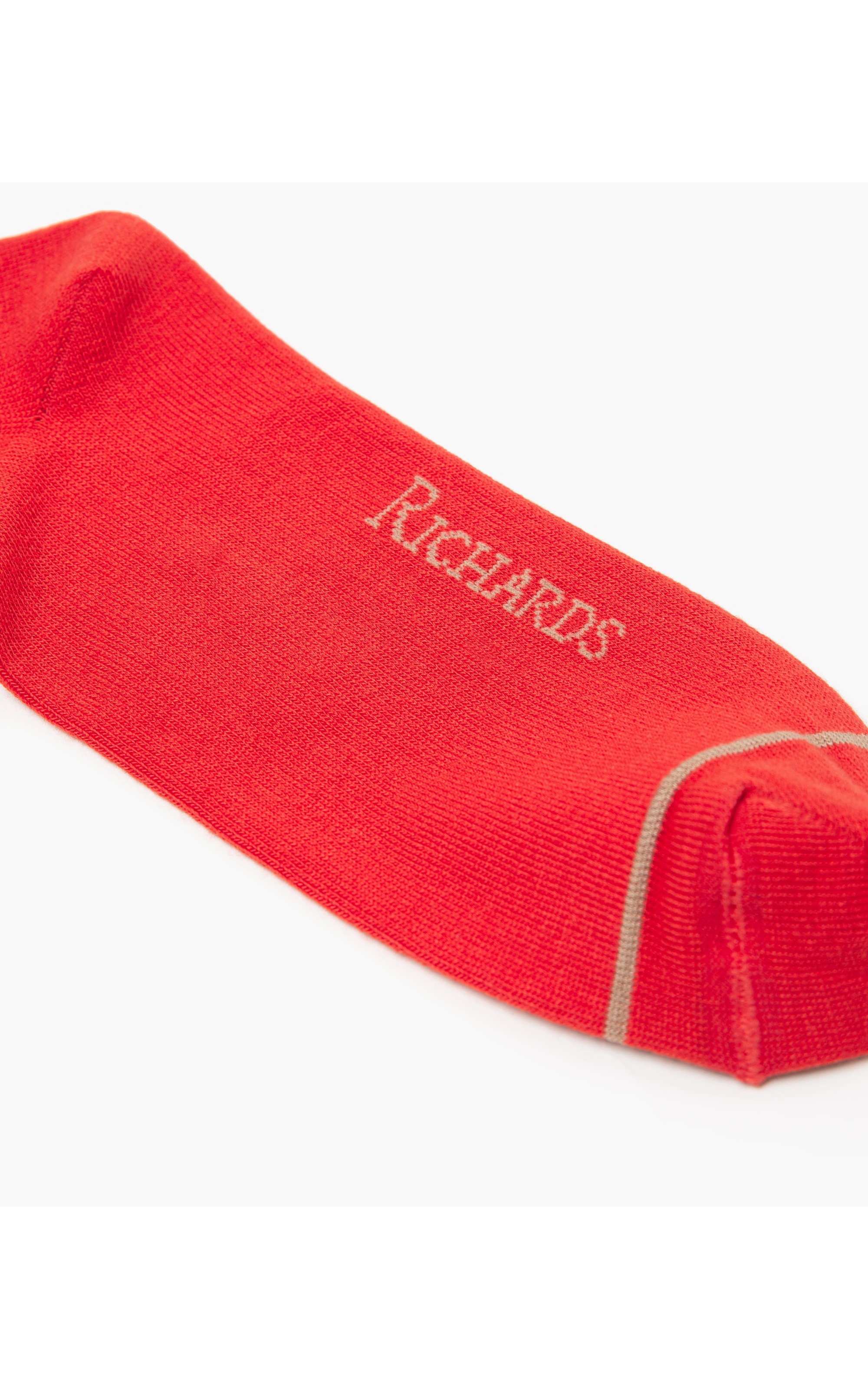 Meia Basic Stripe Vermelho Vivo