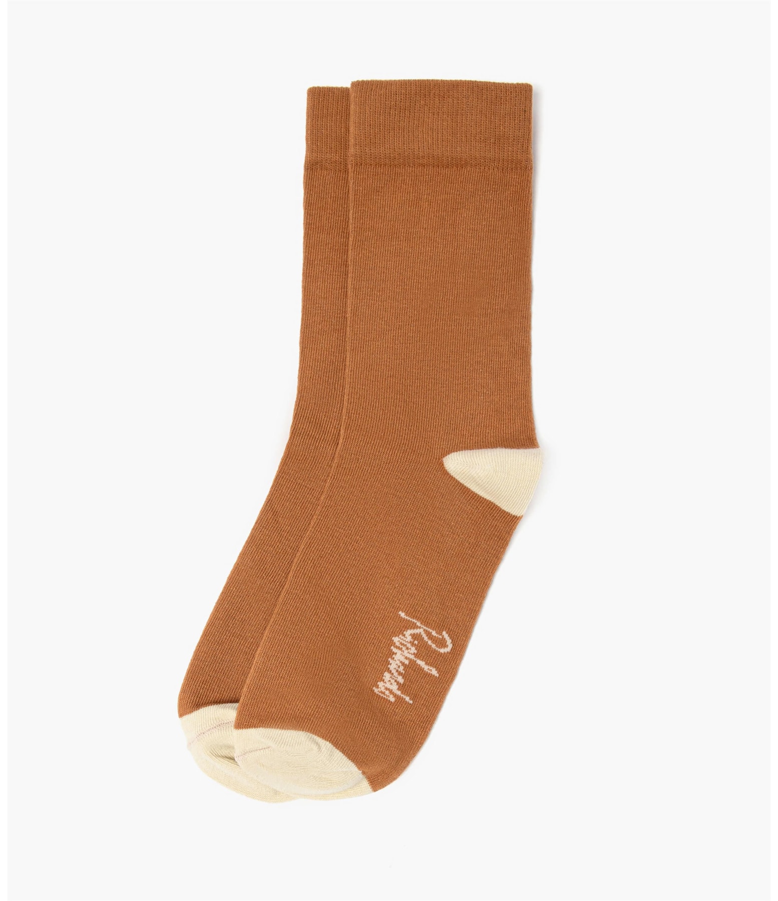 Meia Bicolor New Camel