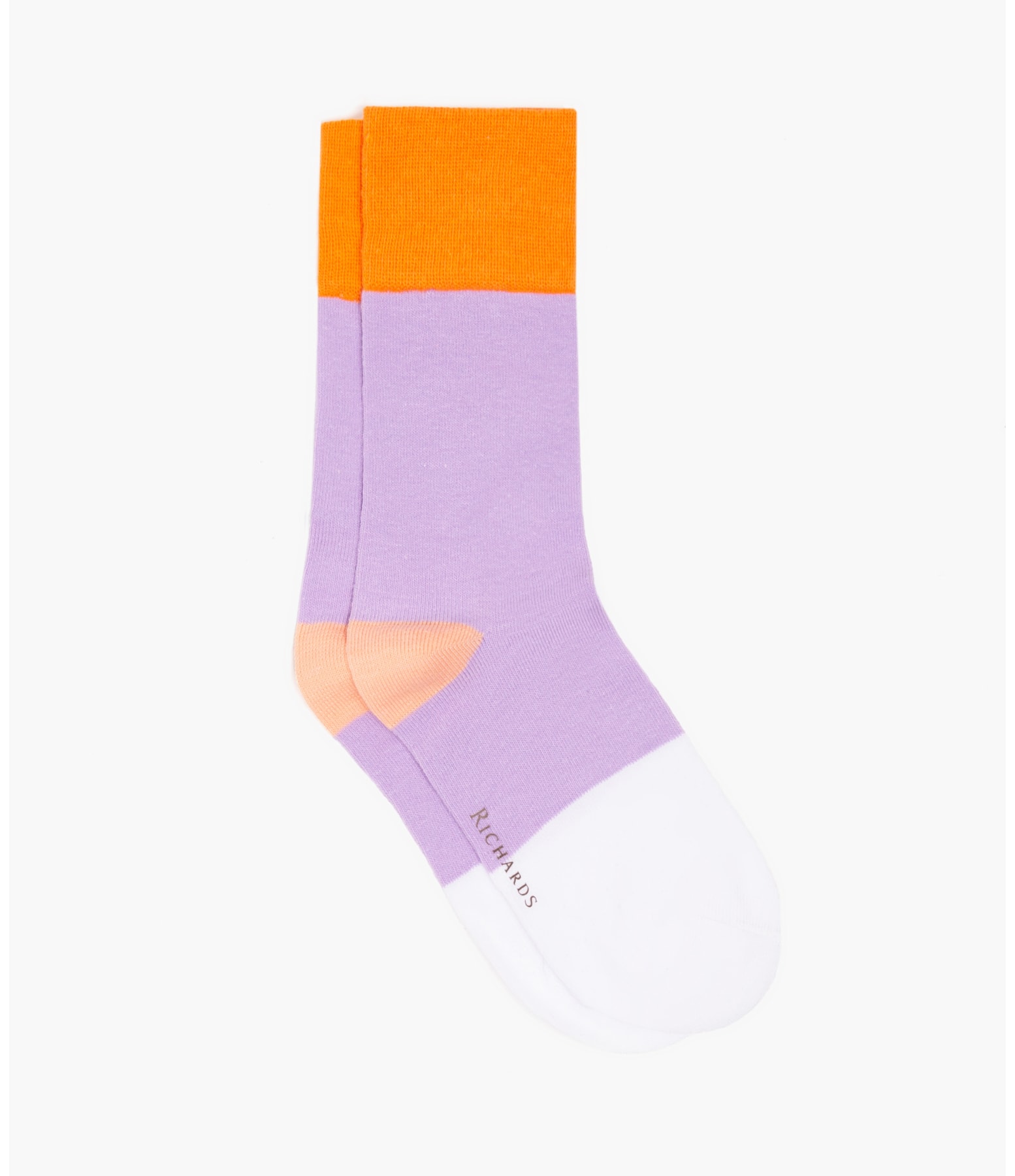 Meia Color Block Lilas