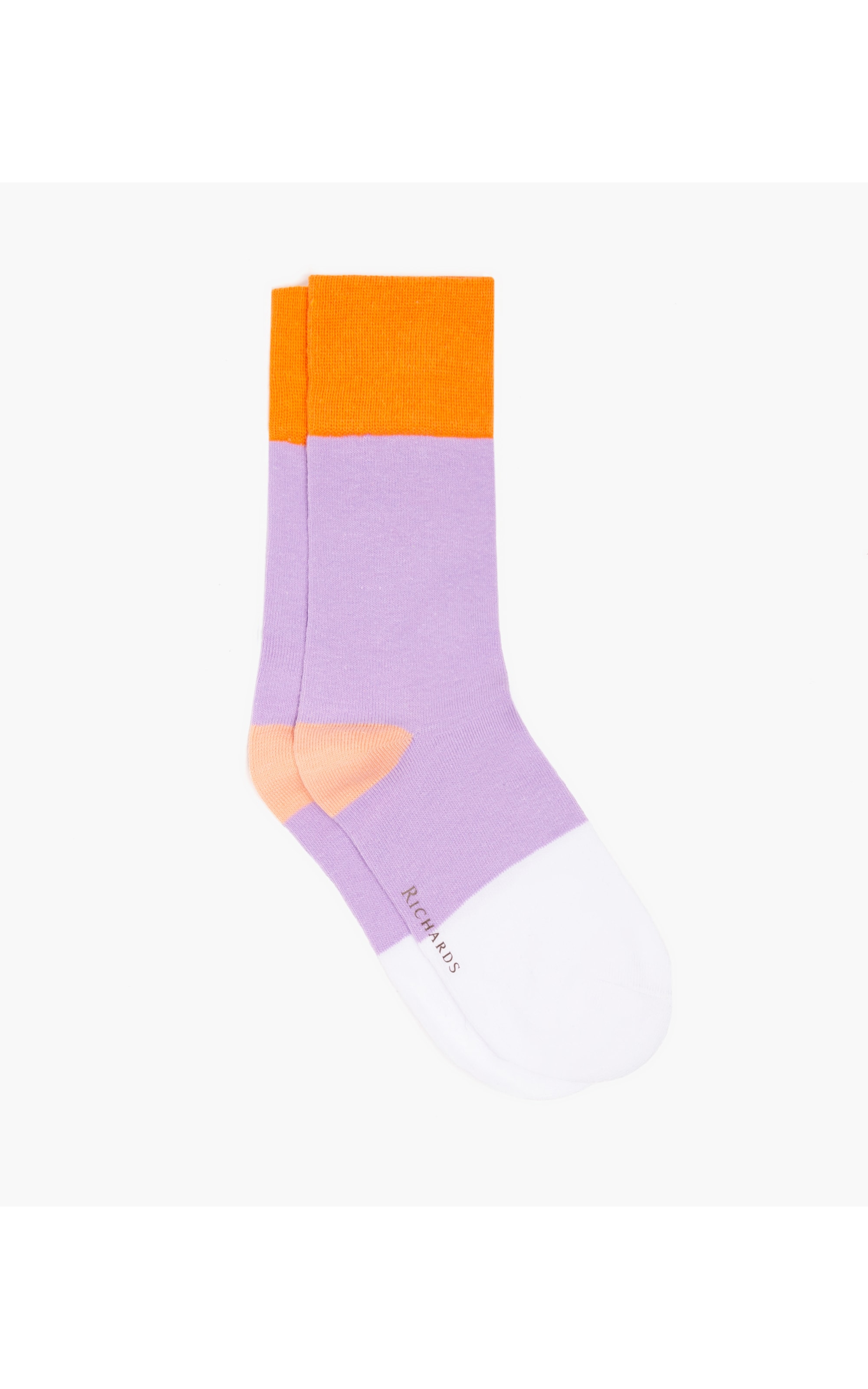 Meia Color Block Lilas