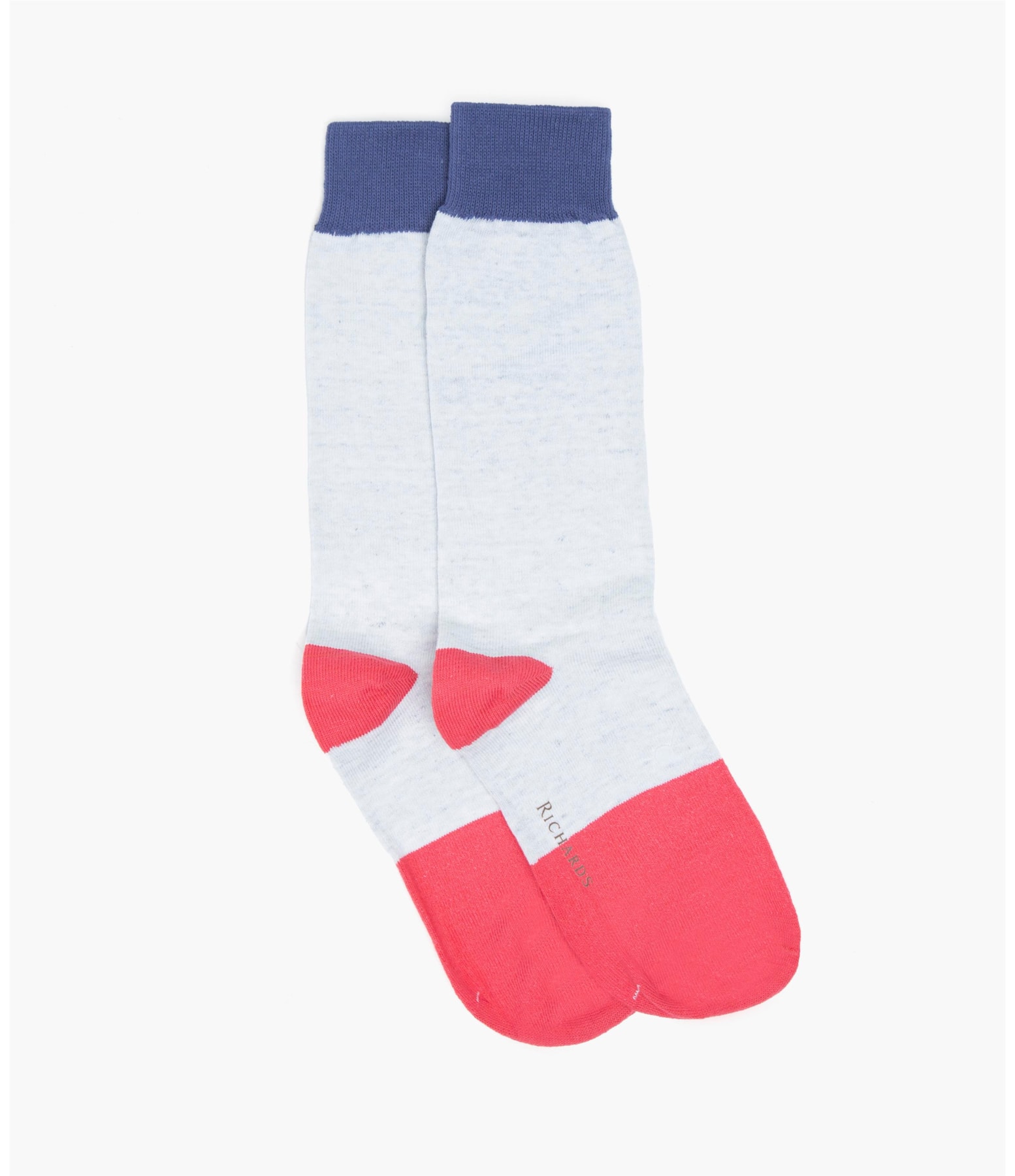 Meia Color Block Off White Mescla