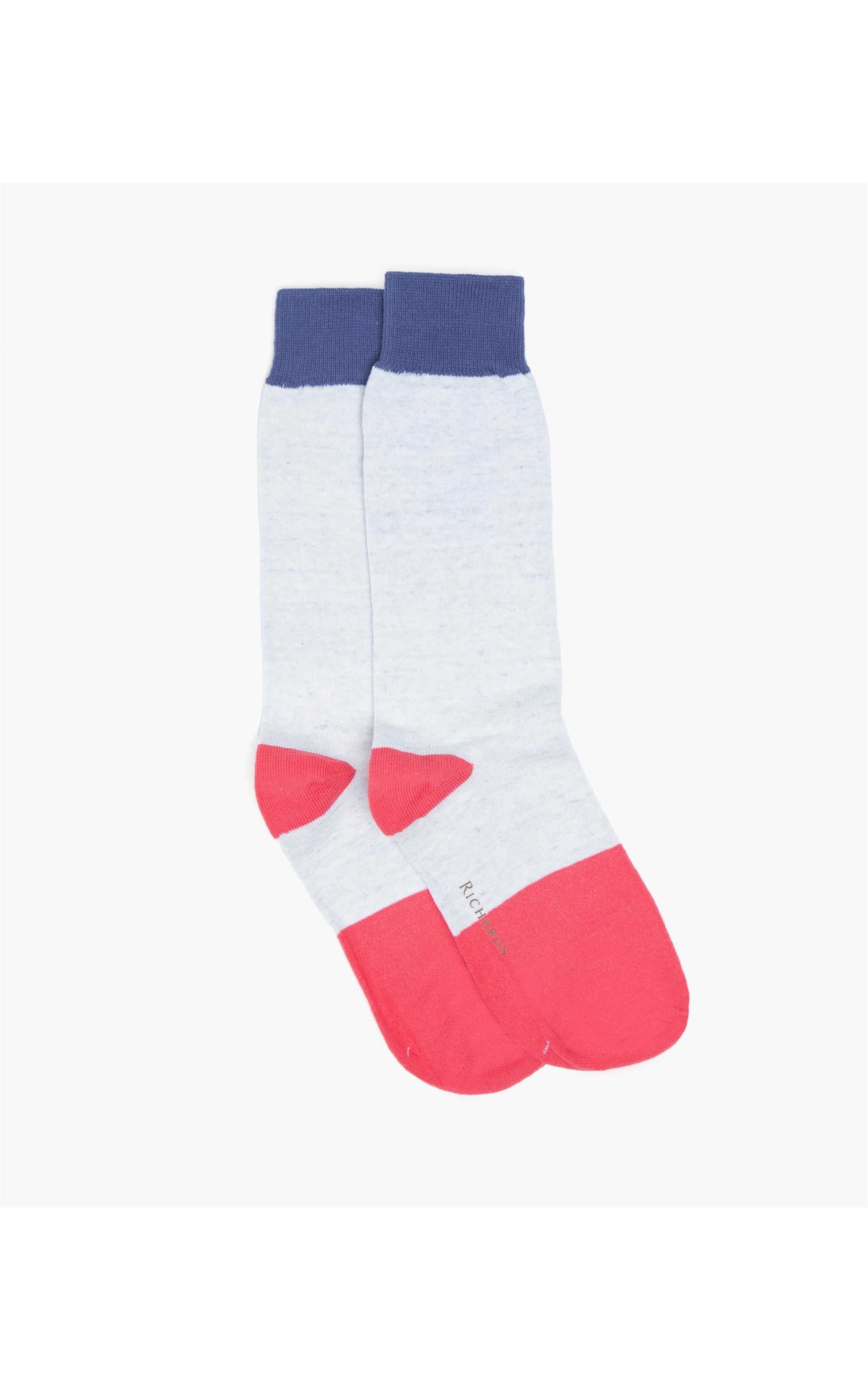 Meia Color Block Off White Mescla