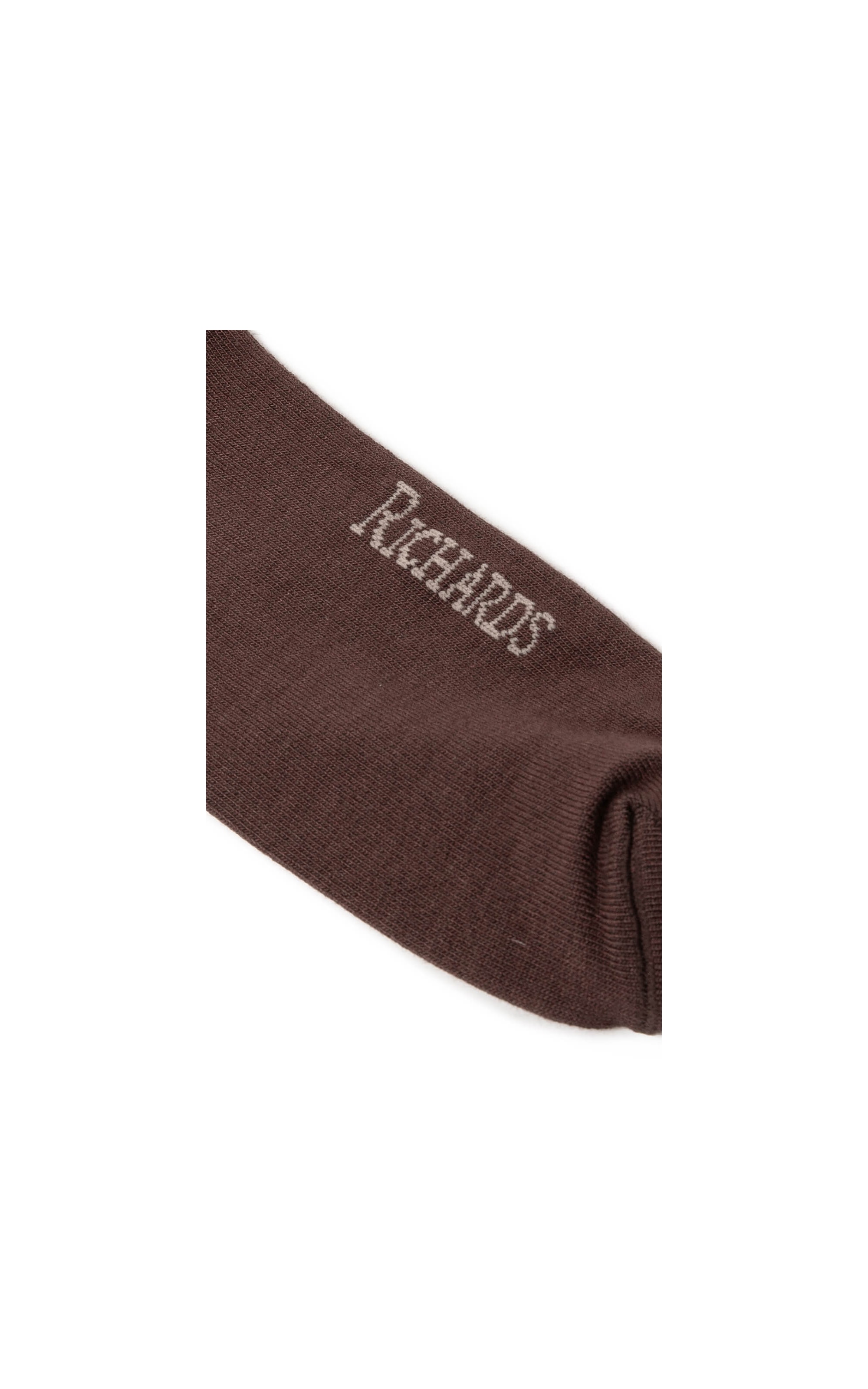 Meia Contrast Rch Dark Brown