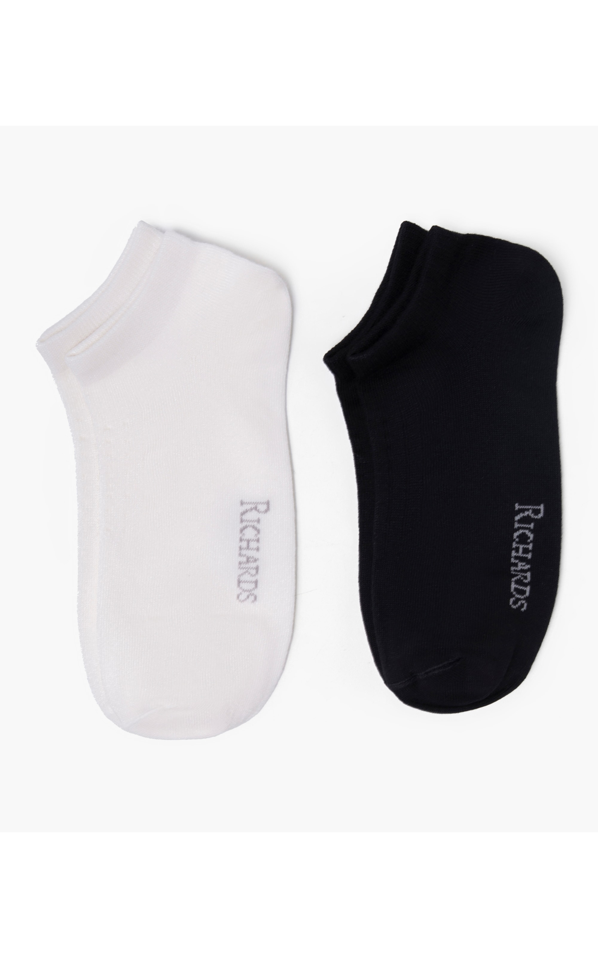 Meia Curta Pack Rch Preto/ Branco